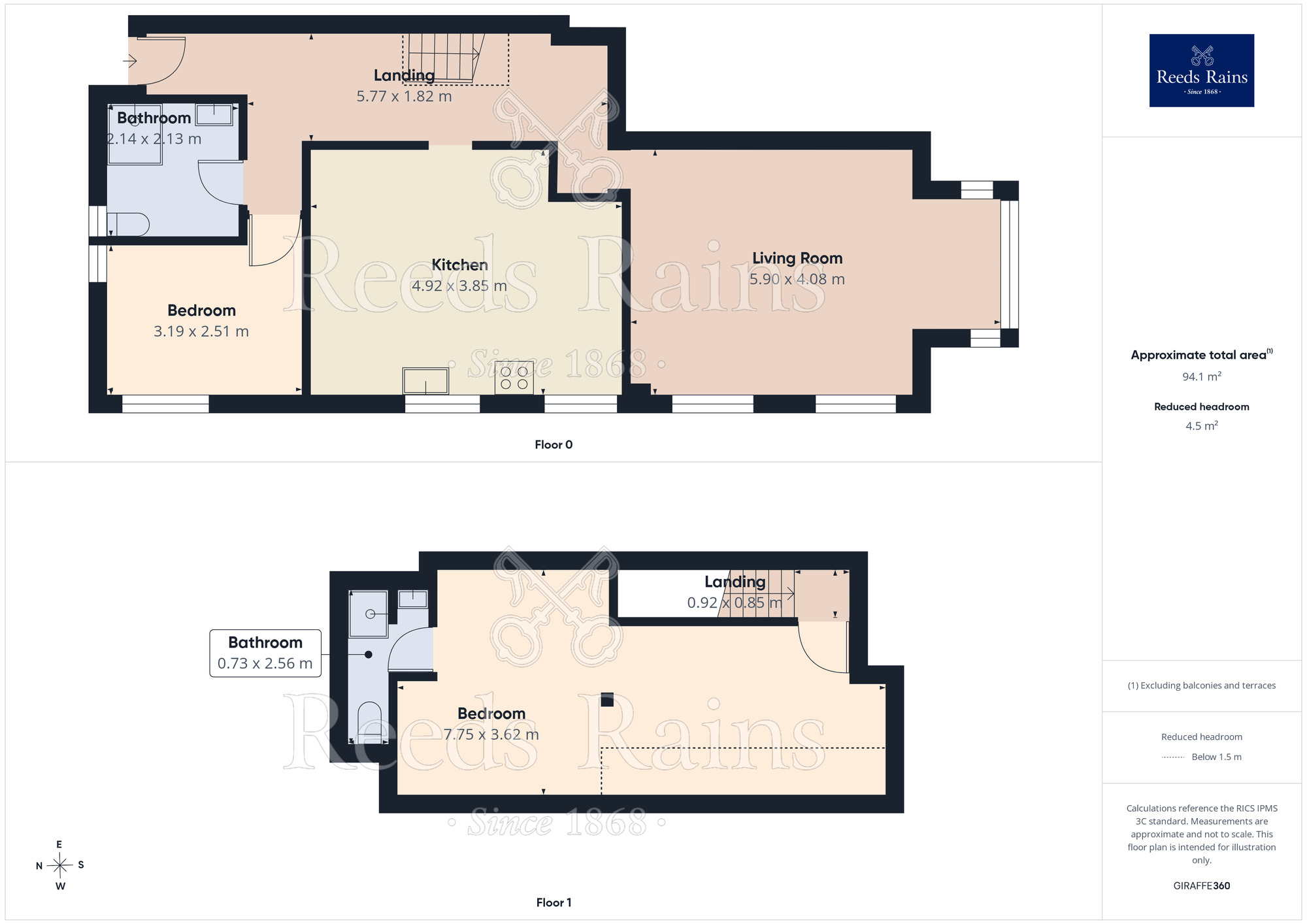 Floorplan of 2 bedroom Flat for sale, High Street, Luddenden, Halifax, HX2