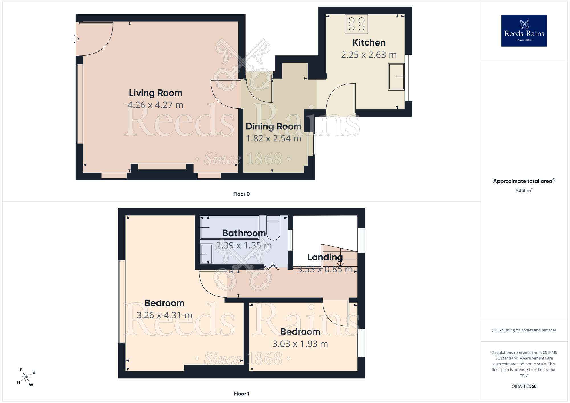 Floorplan of 2 bedroom Mid Terrace House for sale, White Houses, Hebden Bridge, HX7