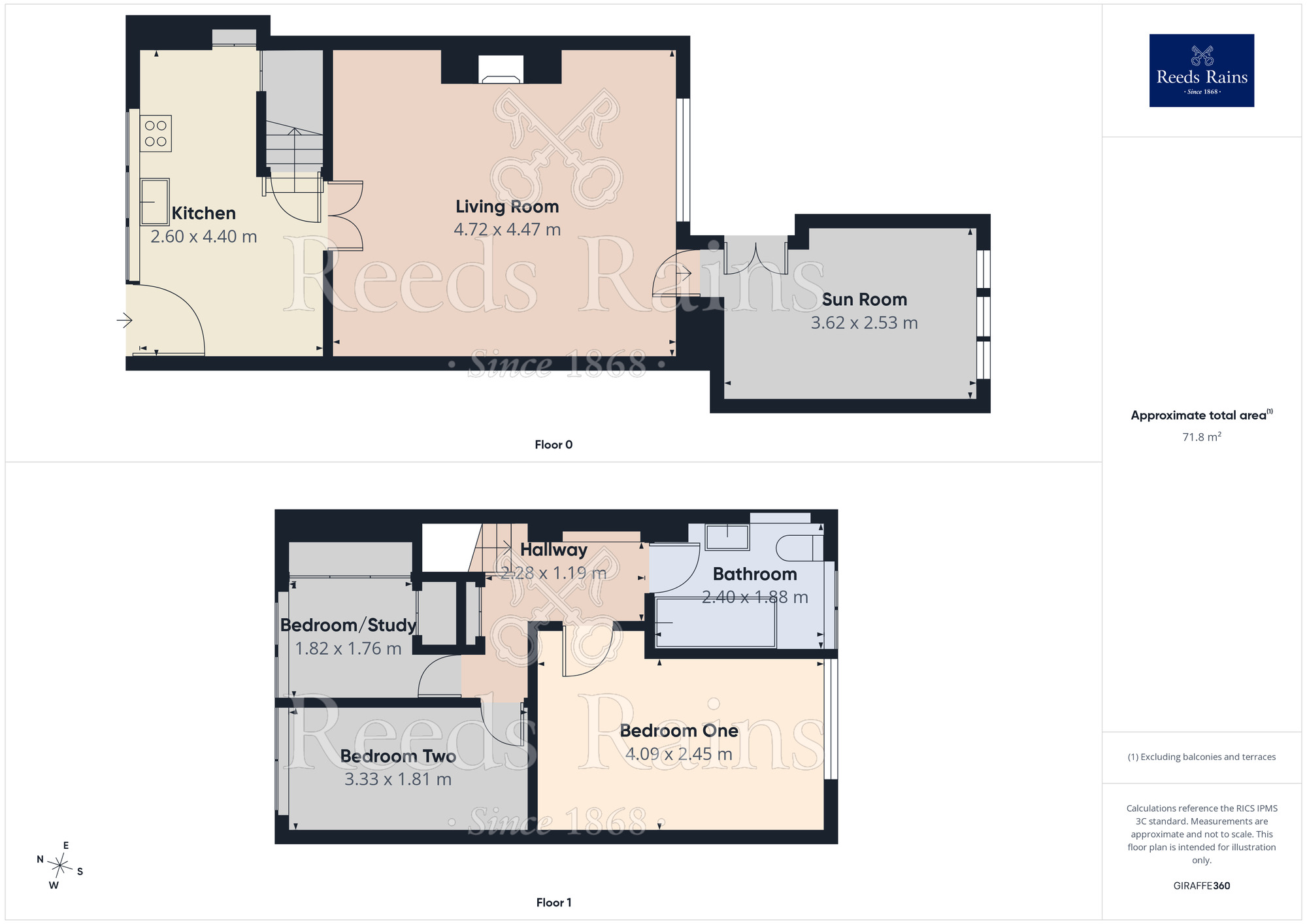 Floorplan of 3 bedroom Mid Terrace House for sale, Davy Cottages, Hebden Bridge, HX7