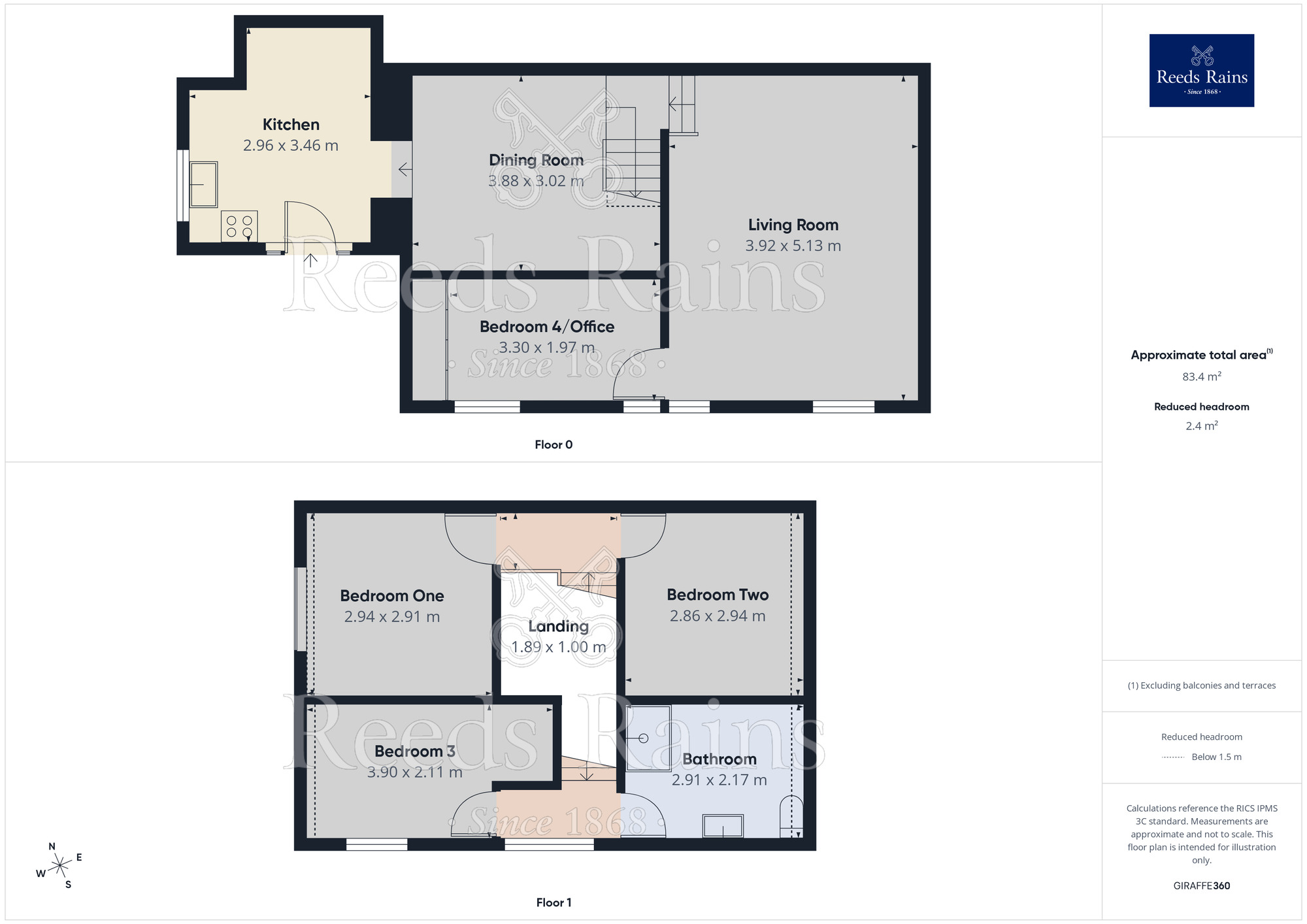 Floorplan of 4 bedroom Semi Detached House for sale, Stoodley Grange, Stoodley, Todmorden, OL14
