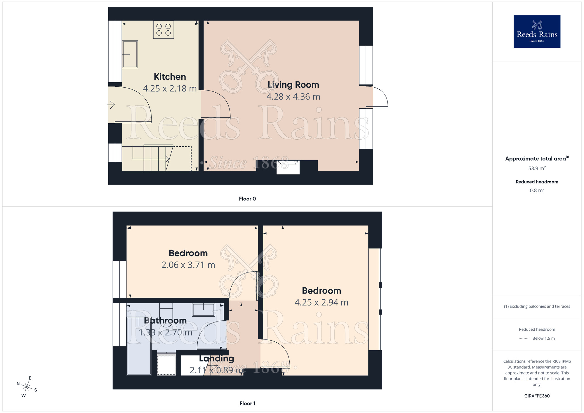 Floorplan of 2 bedroom Mid Terrace House for sale, Edge Hey Green, Hebden Bridge, HX7