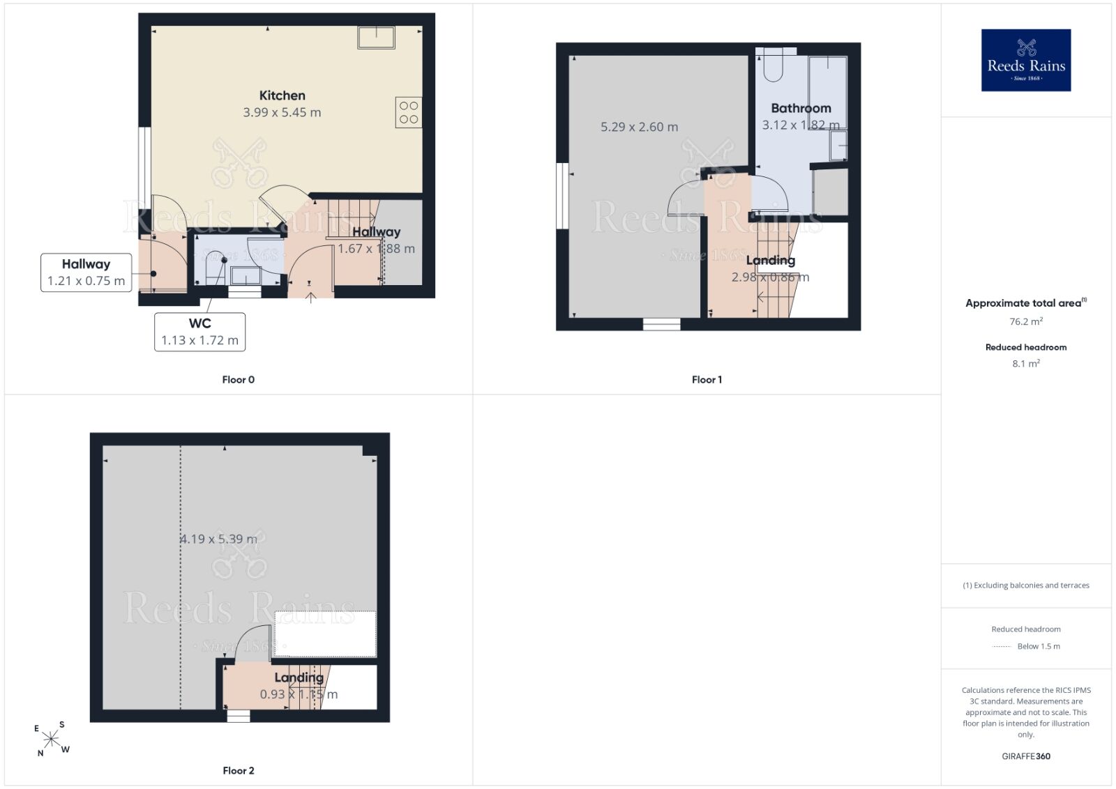 Floorplan of 2 bedroom End Terrace House for sale, Lower White Lee, Hebden Bridge, West Yorkshire, HX7