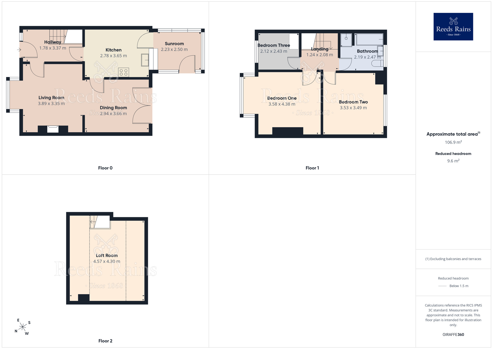 Floorplan of 3 bedroom Mid Terrace House for sale, Erringden Road, Hebden Bridge, HX7
