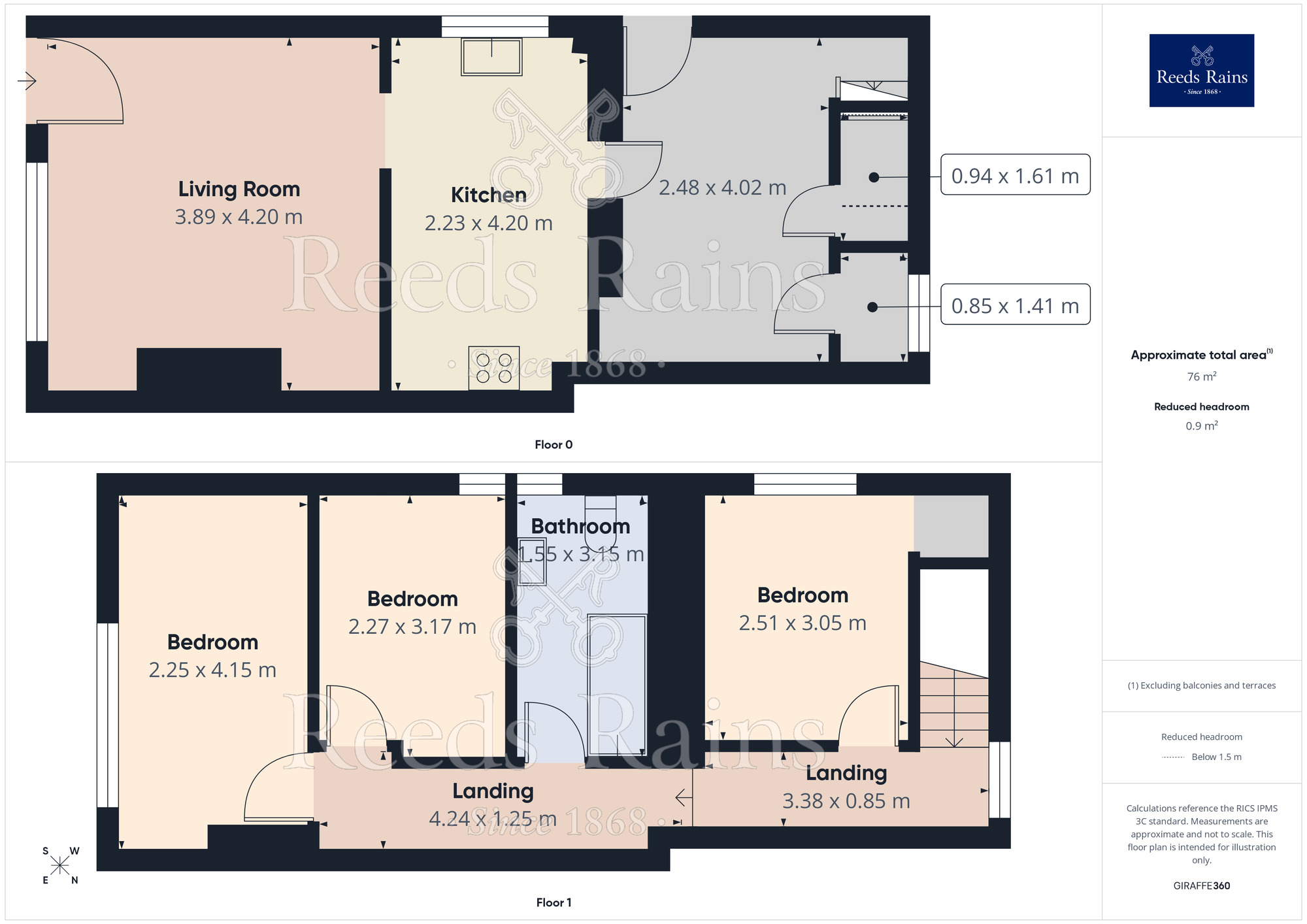 Floorplan of 3 bedroom Semi Detached House for sale, Stocks Avenue, Hebden Bridge, HX7