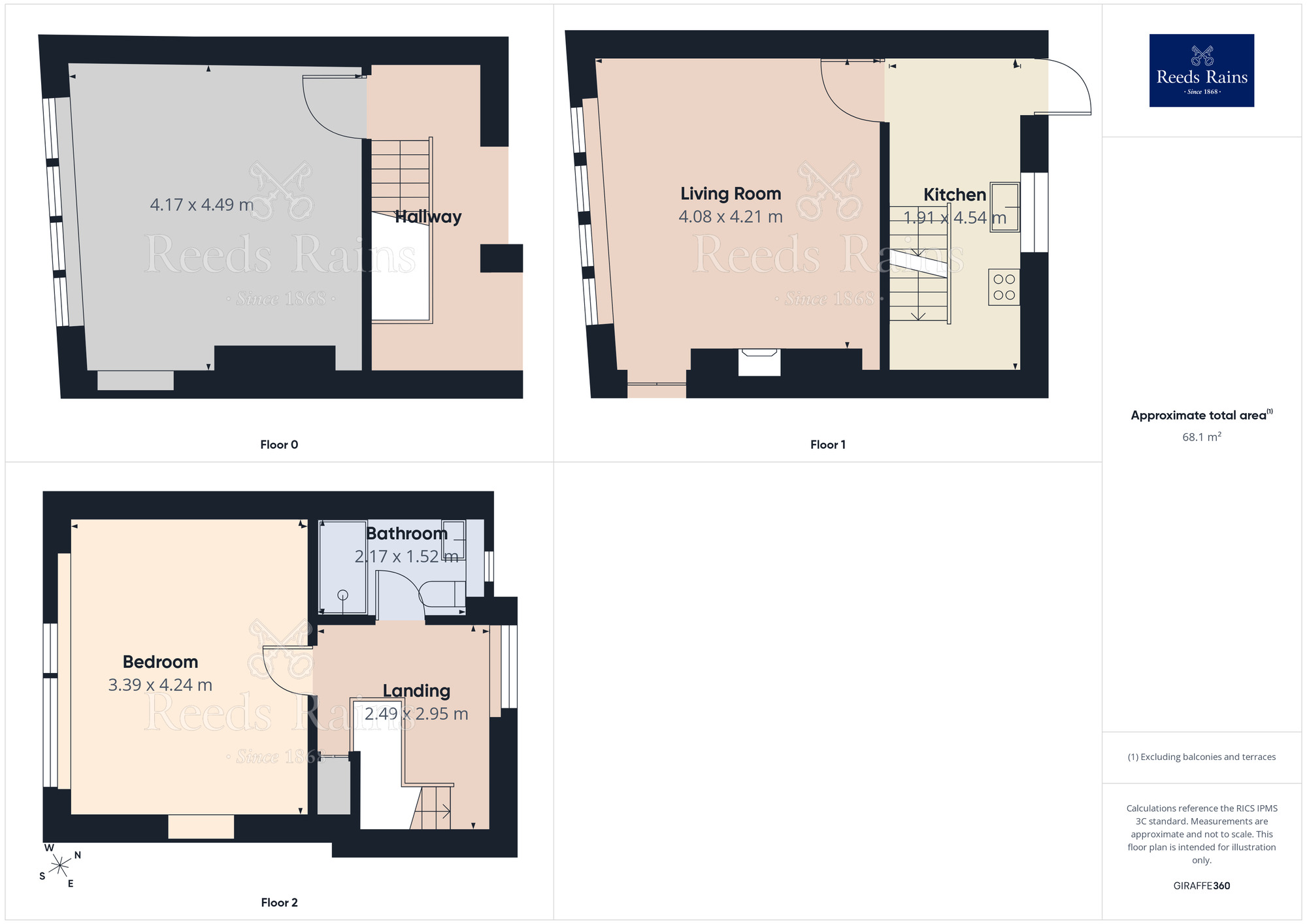 Floorplan of 2 bedroom Mid Terrace House for sale, New Road, Hebden Bridge, HX7