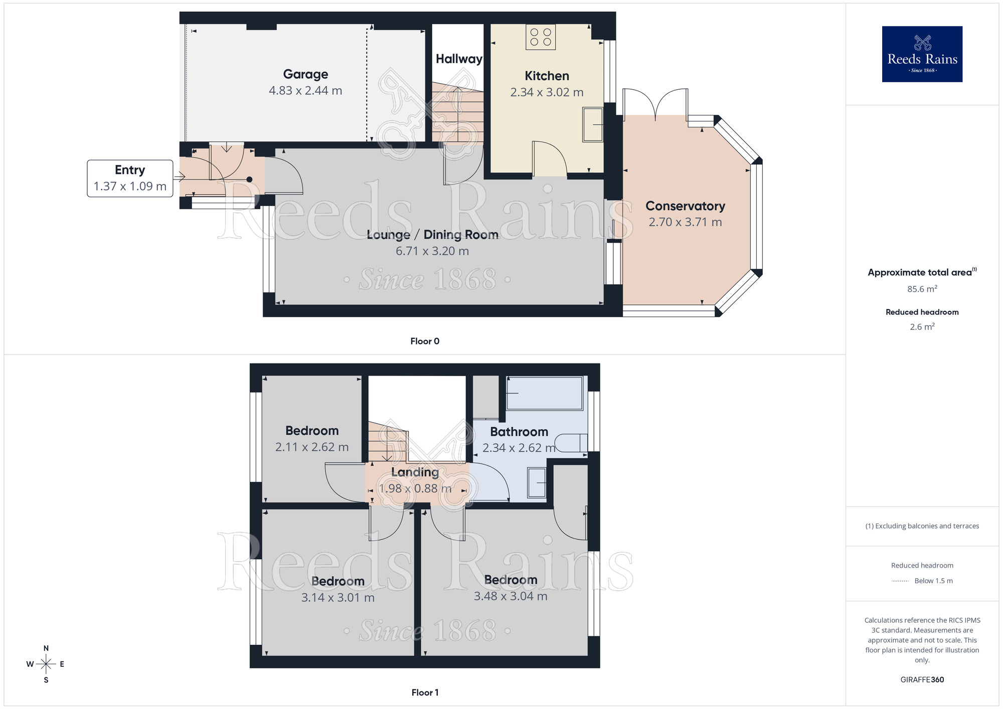Floorplan of 3 bedroom Semi Detached House to rent, Gleneagles Drive, Holmes Chapel, Crewe, CW4