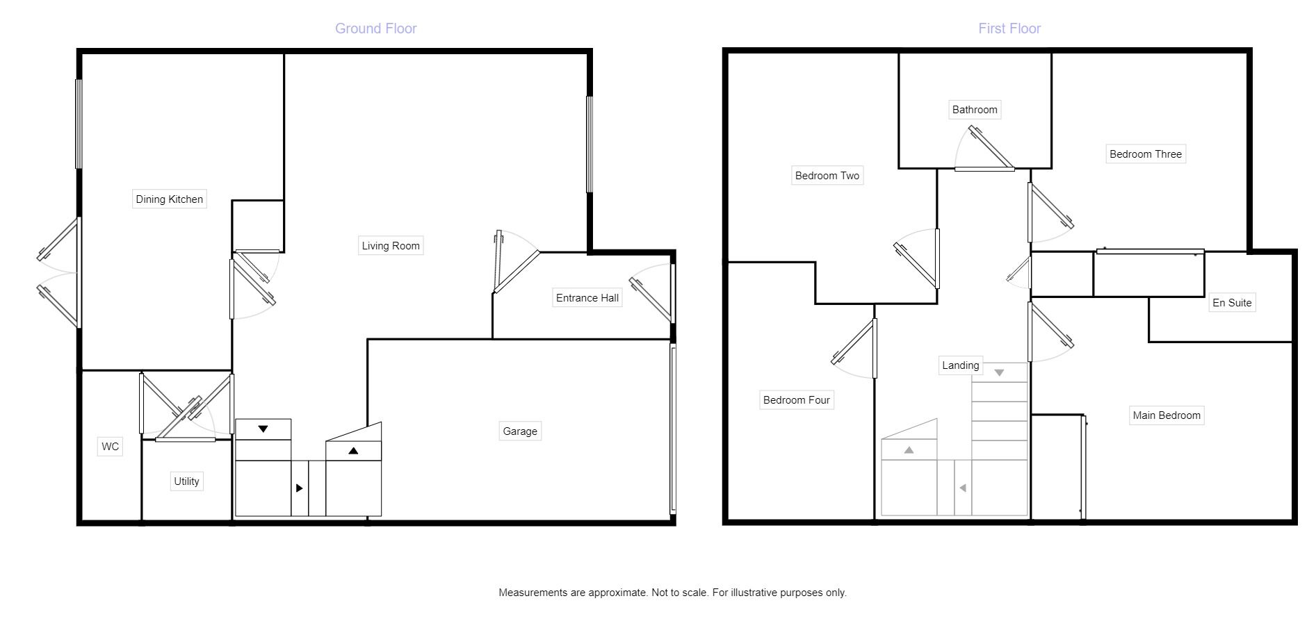 Floorplan of 4 bedroom Detached House to rent, Boreay Close, Middlewich, Cheshire, CW10