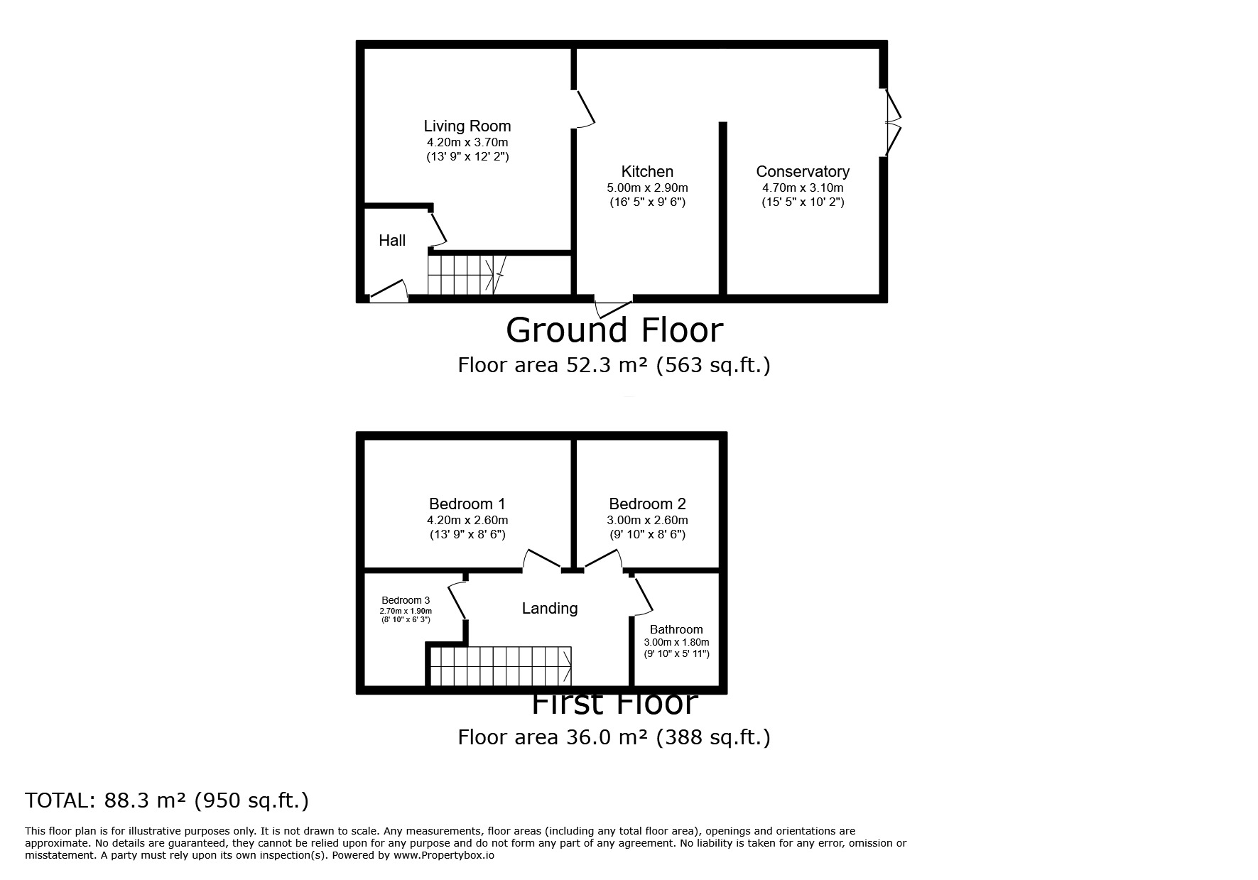 Floorplan of 3 bedroom Semi Detached House for sale, Eastgate Road, Holmes Chapel, Cheshire, CW4