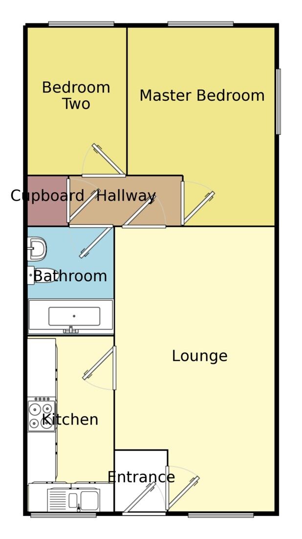 Floorplan of 2 bedroom  Flat for sale, Main Road, Goostrey, Cheshire, CW4