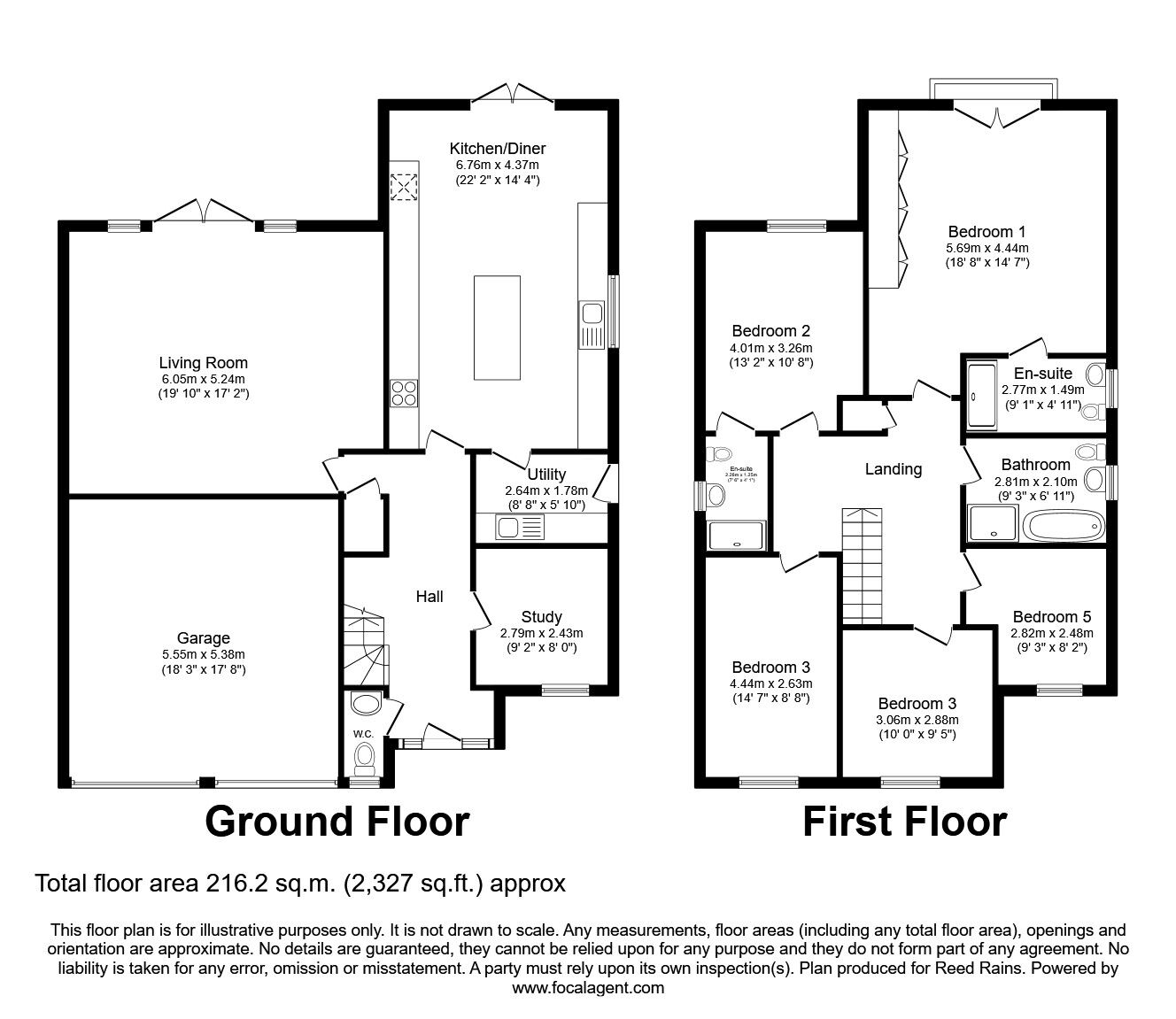 Floorplan of 5 bedroom Detached House for sale, Thatch Close, Holmes Chapel, Cheshire, CW4