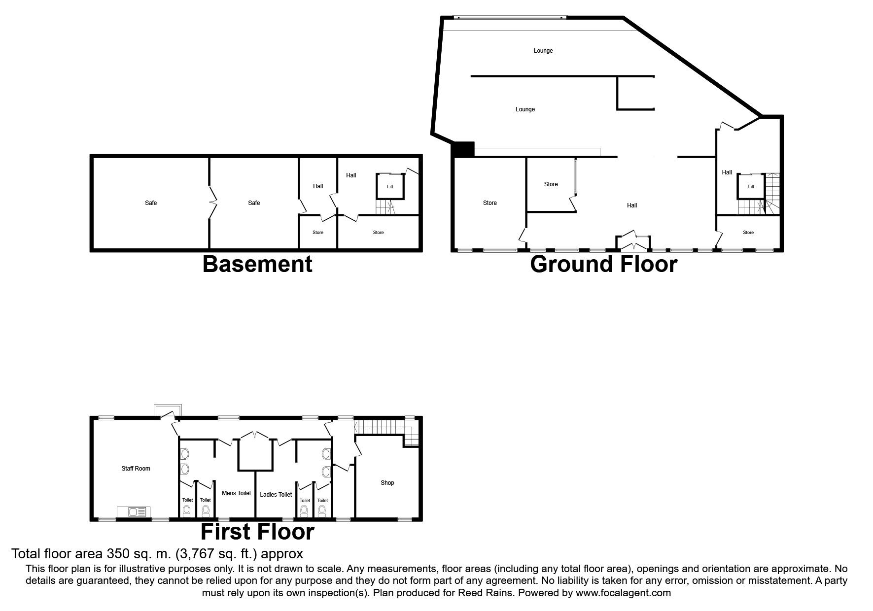Floorplan of Detached House for sale, Bold Street, Cheshire, CW11
