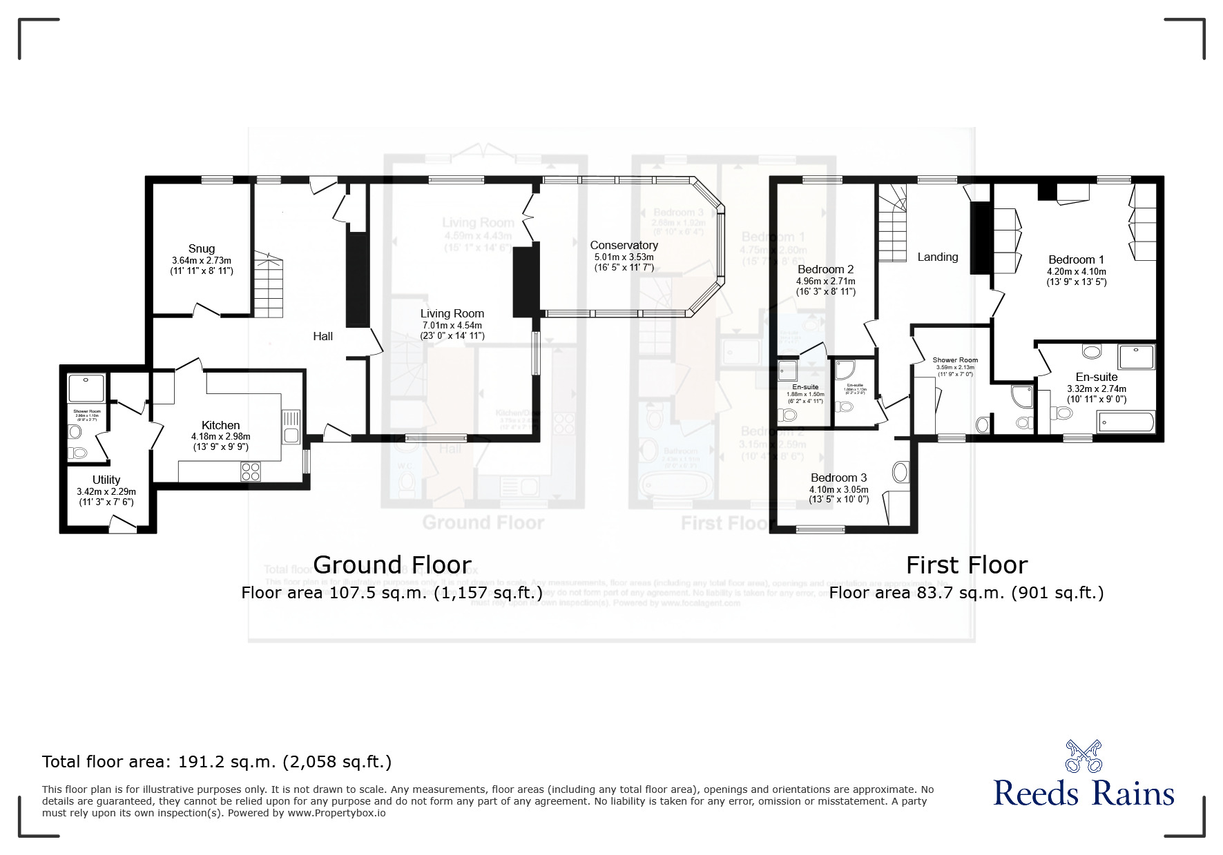 Floorplan of 4 bedroom Semi Detached House to rent, Dicklow Cob, Lower Withington, Cheshire, SK11