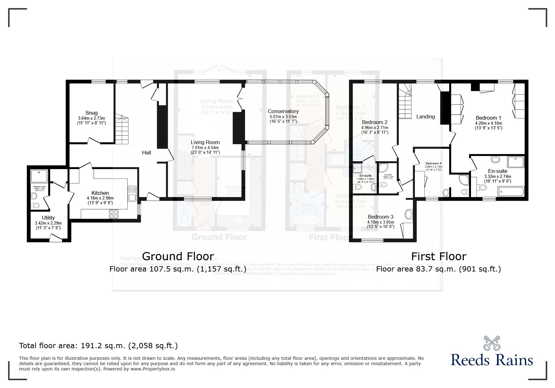 Floorplan of 4 bedroom Semi Detached House to rent, Dicklow Cob, Lower Withington, Cheshire, SK11