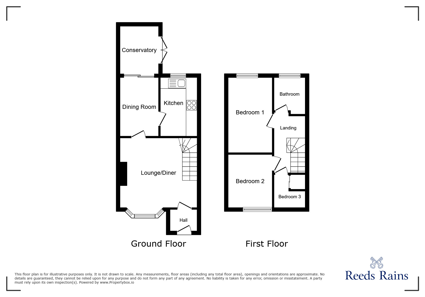 Floorplan of 3 bedroom End Terrace House to rent, Beechfield Drive, Middlewich, Cheshire, CW10
