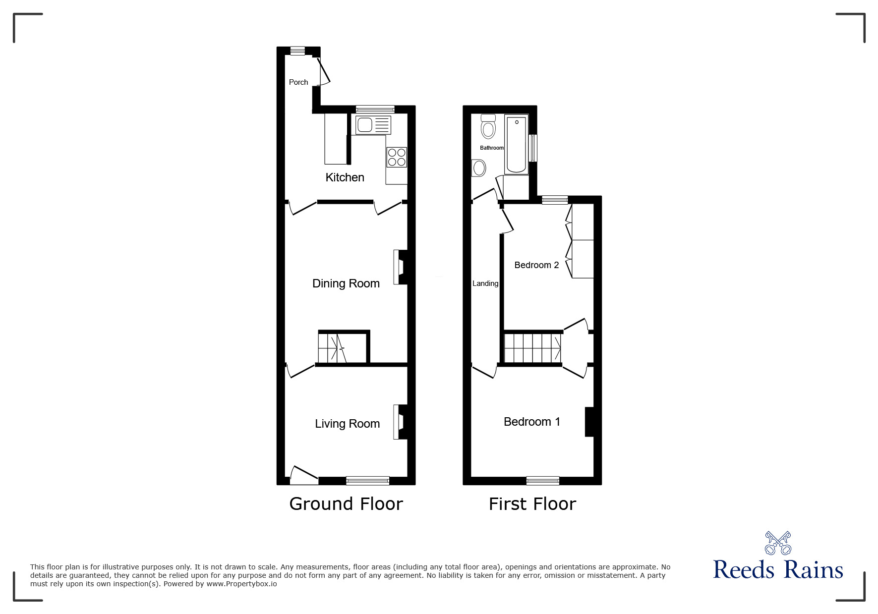 Floorplan of 2 bedroom Mid Terrace House for sale, Nelson Street, Congleton, Cheshire, CW12
