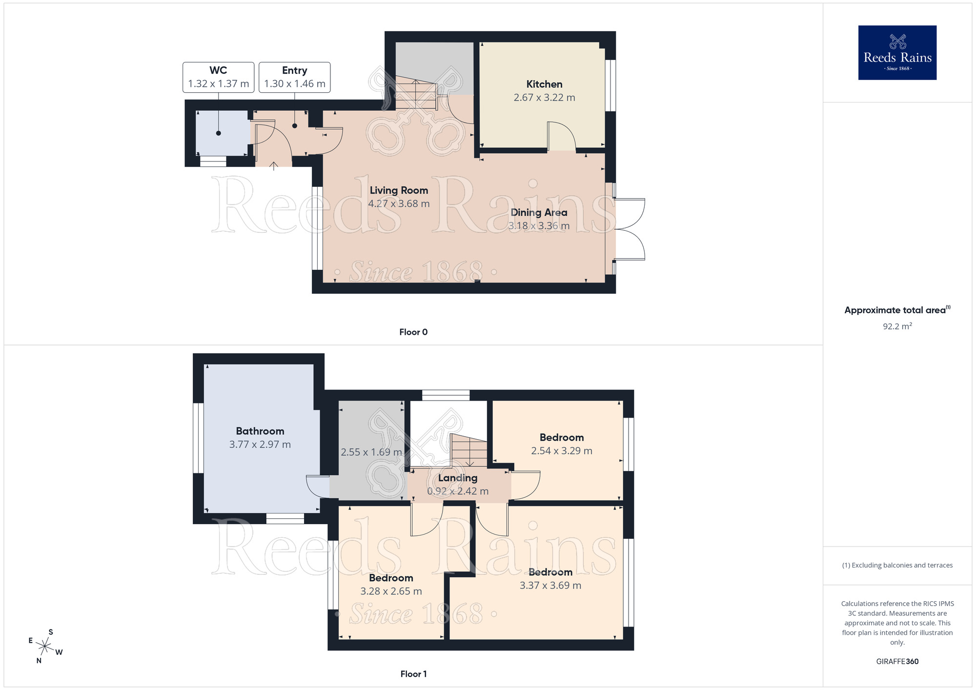 Floorplan of 3 bedroom Detached House for sale, Bowness Court, Congleton, Cheshire, CW12