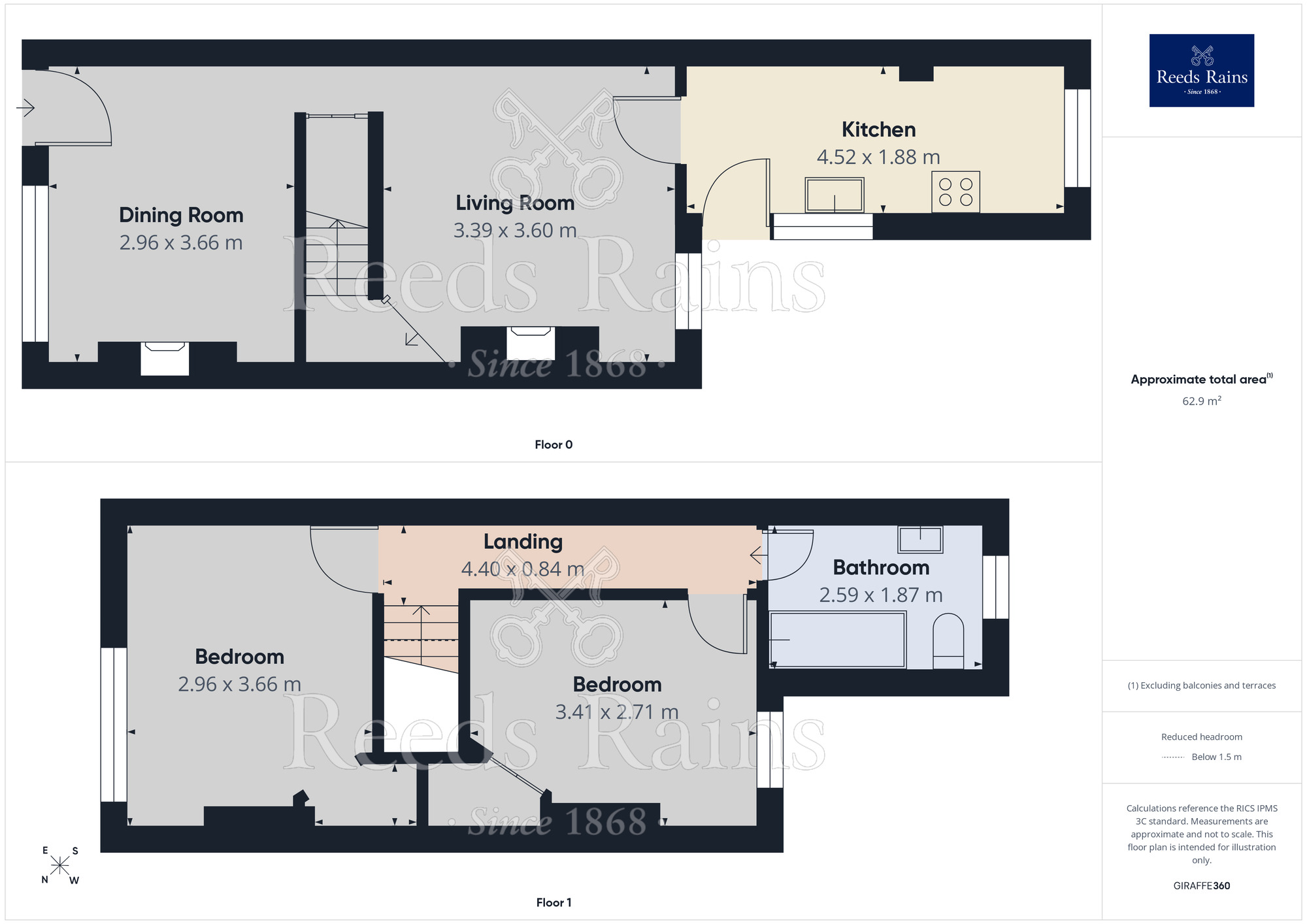 Floorplan of 2 bedroom Semi Detached House for sale, Booth Lane, Middlewich, Cheshire, CW10