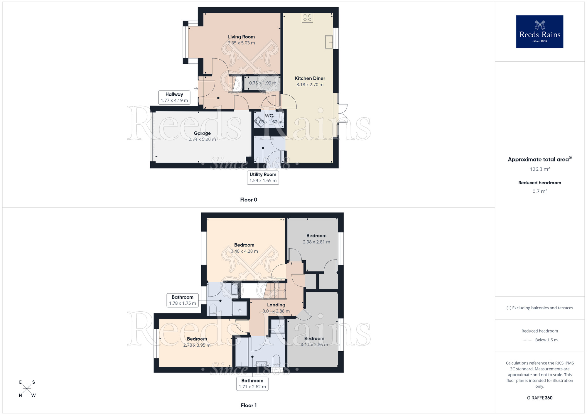 Floorplan of 4 bedroom Detached House for sale, Wheatfield Place, Eaton, Cheshire, CW12