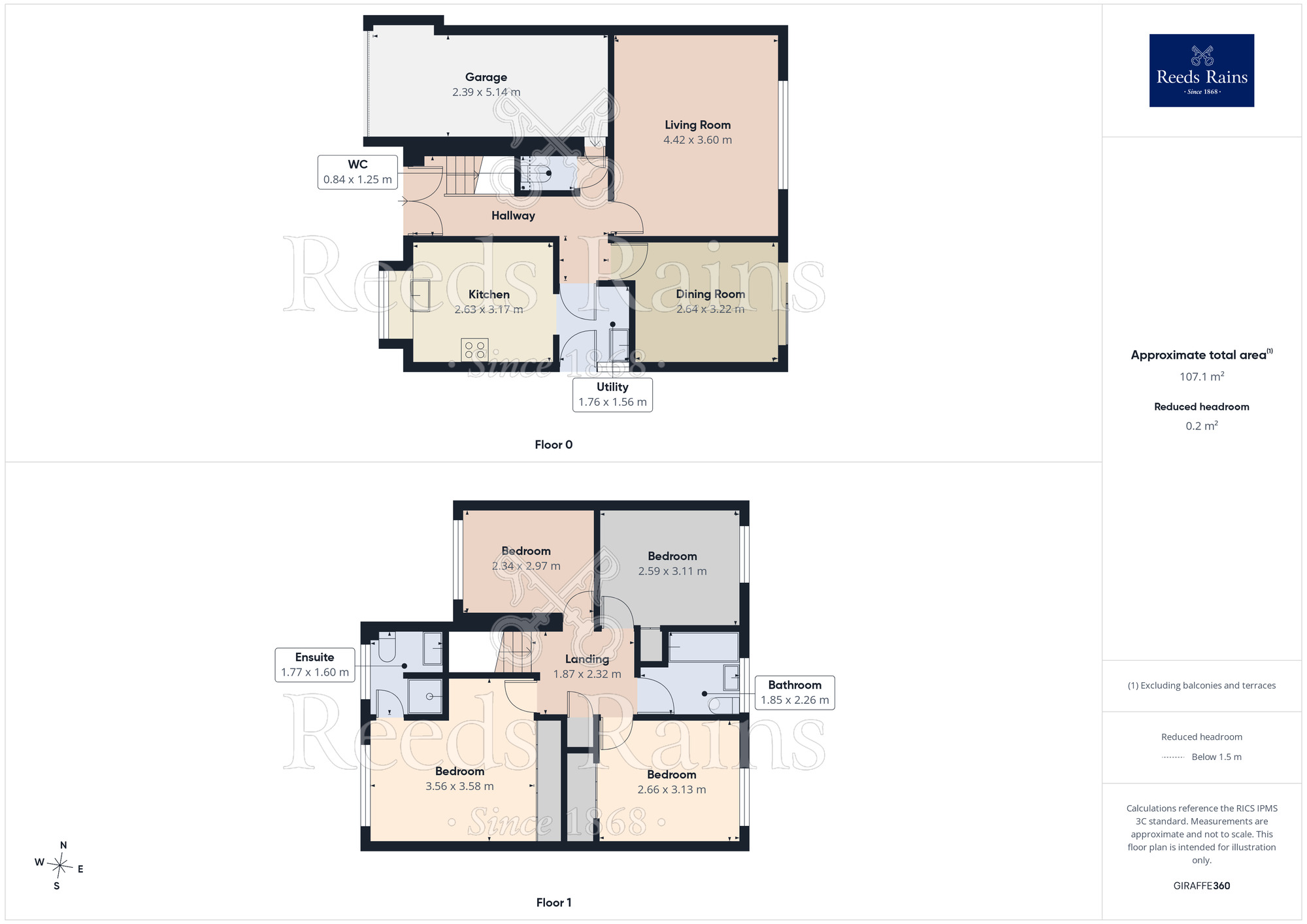 Floorplan of 4 bedroom Detached House for sale, Mills Way, Leighton, Cheshire, CW1