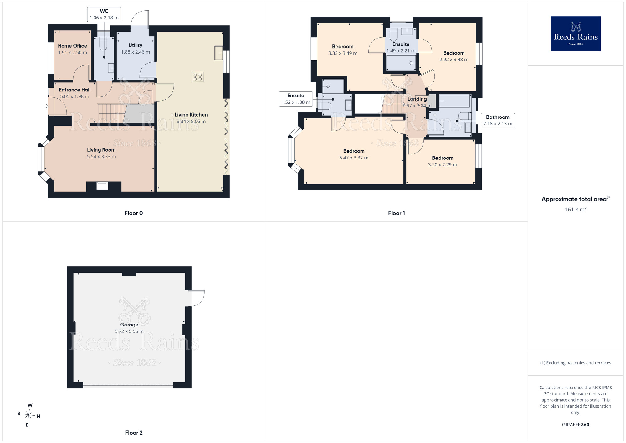 Floorplan of 4 bedroom Detached House for sale, Falcon Drive, Congleton, Cheshire, CW12