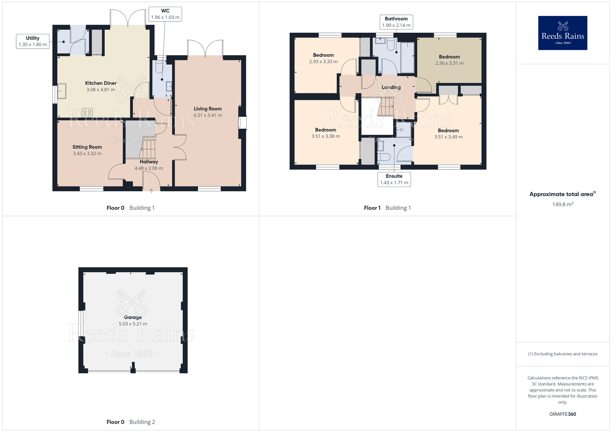 Floorplan of 4 bedroom Detached House for sale, Honiton Way, Middlewich, Cheshire, CW10