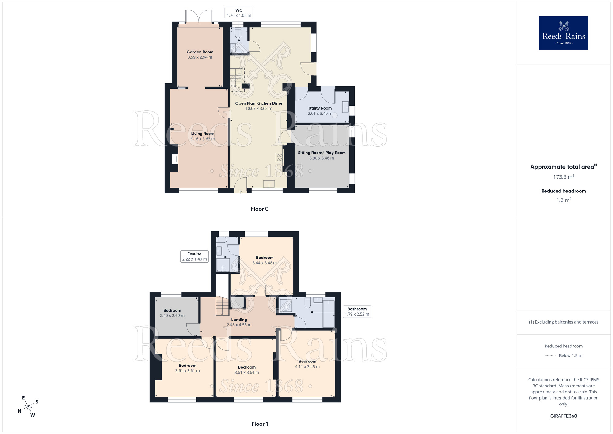 Floorplan of 5 bedroom Semi Detached House for sale, Macclesfield Road, Holmes Chapel, Cheshire, CW4