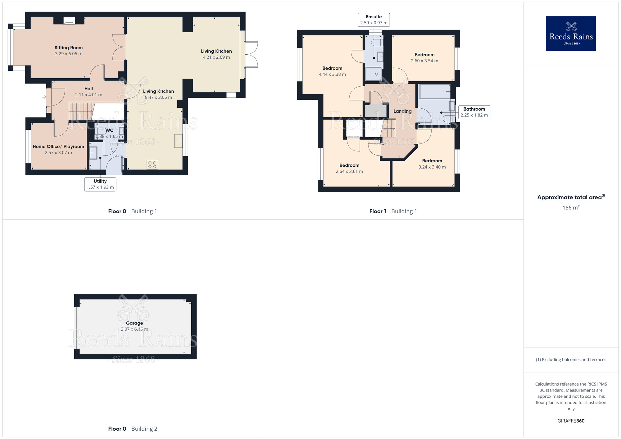 Floorplan of 4 bedroom Detached House for sale, Holly Close, Holmes Chapel, Cheshire, CW4