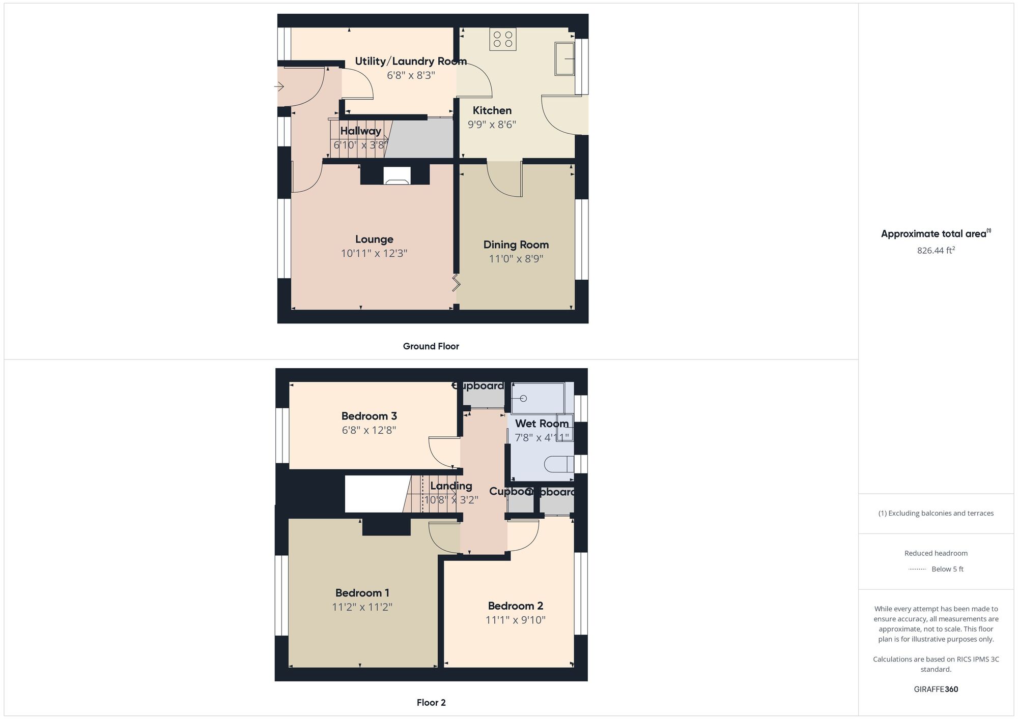 Floorplan of 3 bedroom Semi Detached House for sale, Fountains Crescent, Hebburn, Tyne and Wear, NE31