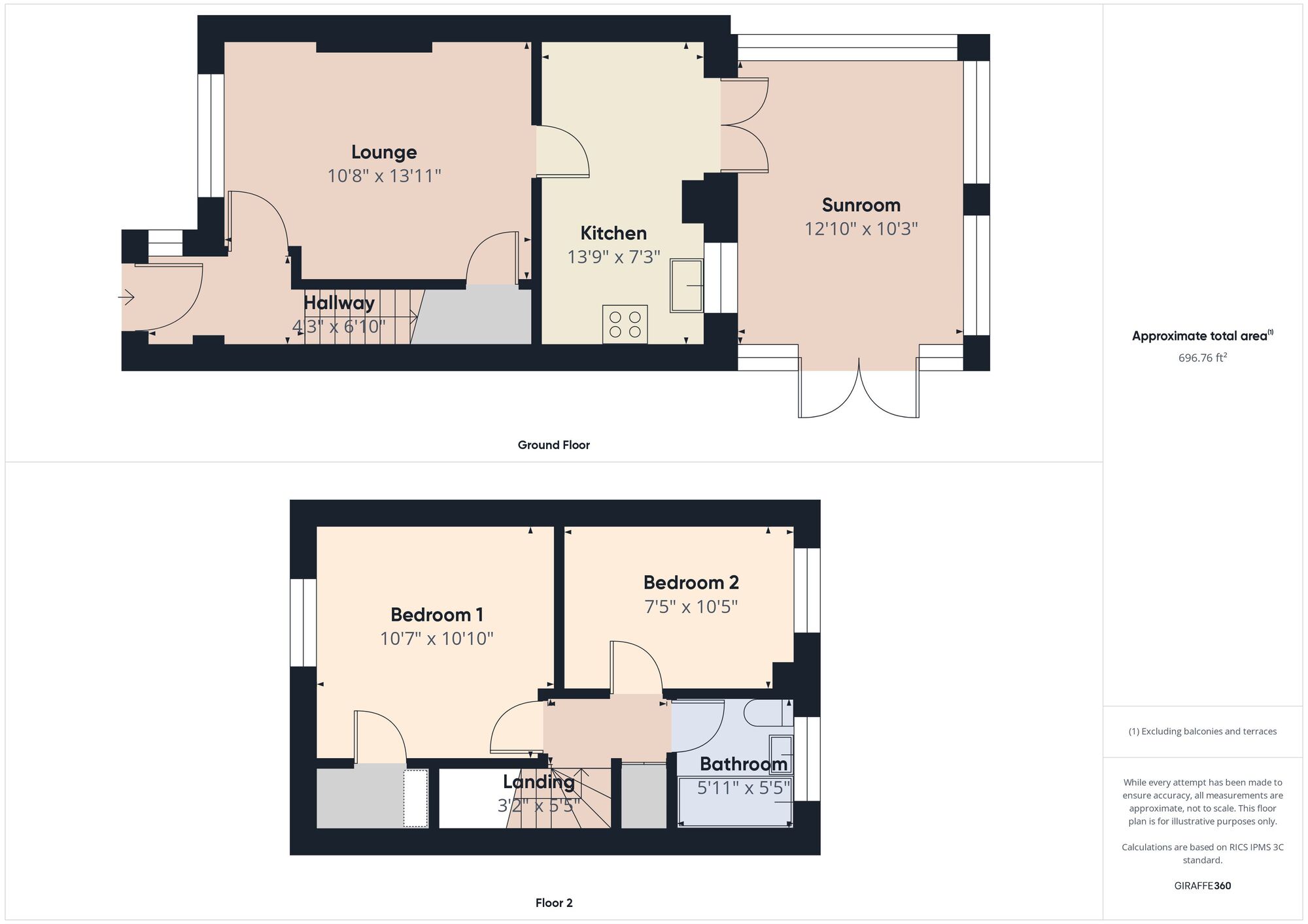 Floorplan of 2 bedroom Semi Detached House for sale, Woodvale Drive, Hebburn, Tyne and Wear, NE31