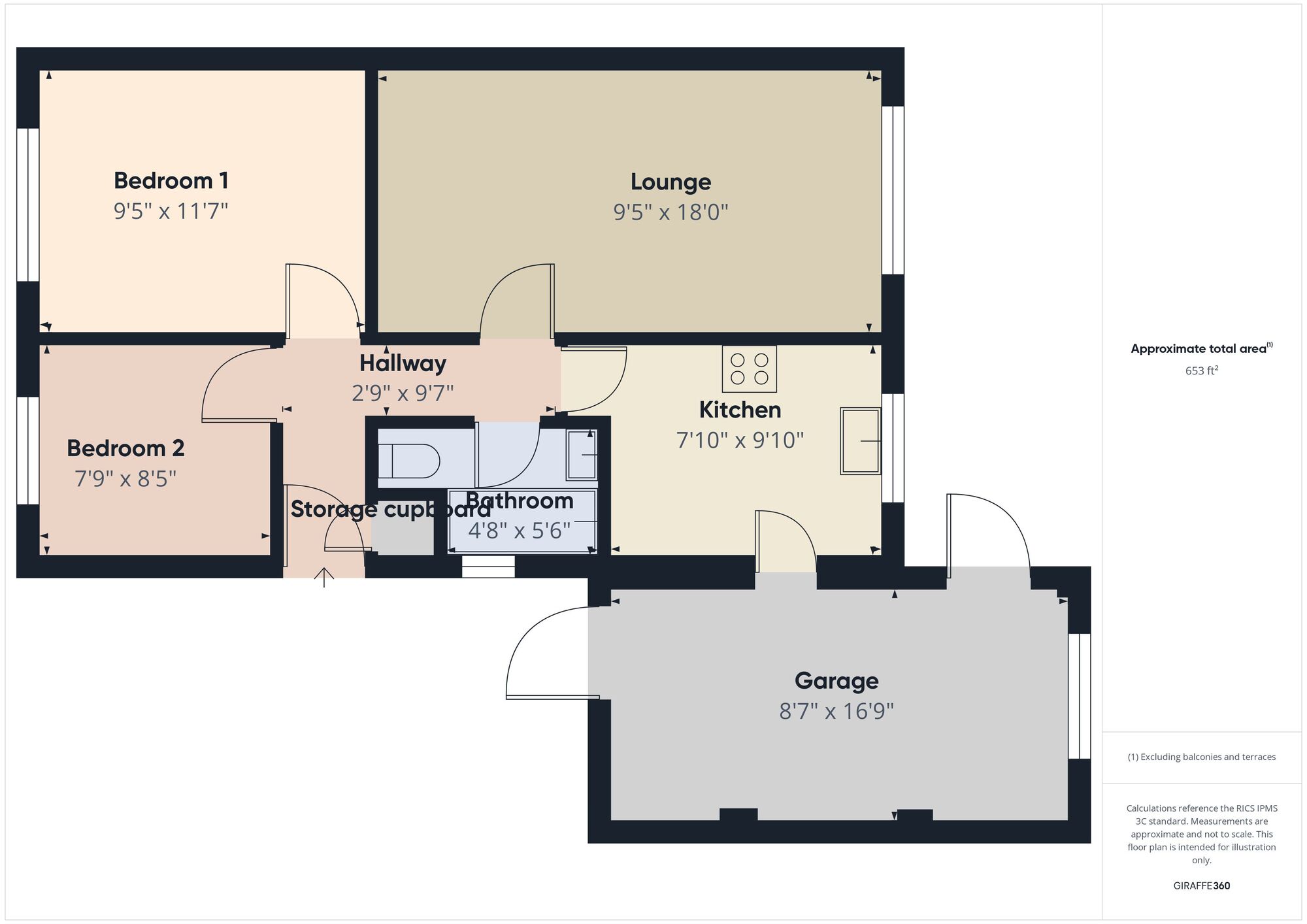 Floorplan of 2 bedroom Link Detached Bungalow for sale, North Drive, Hebburn, Tyne and Wear, NE31
