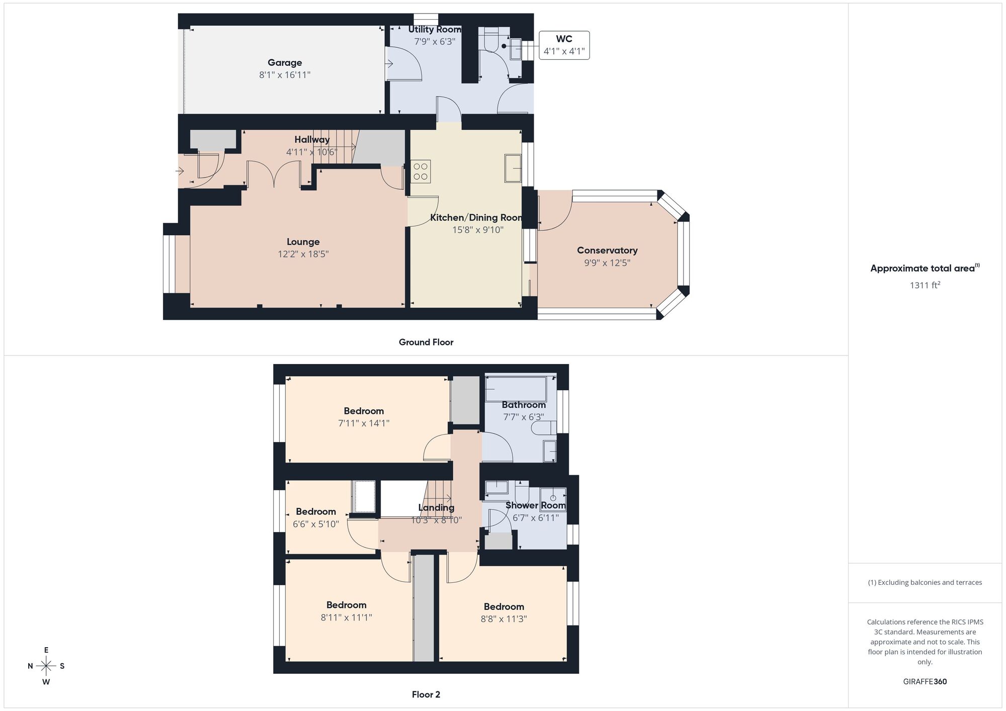 Floorplan of 4 bedroom Detached House for sale, North Drive, Hebburn, Tyne and Wear, NE31