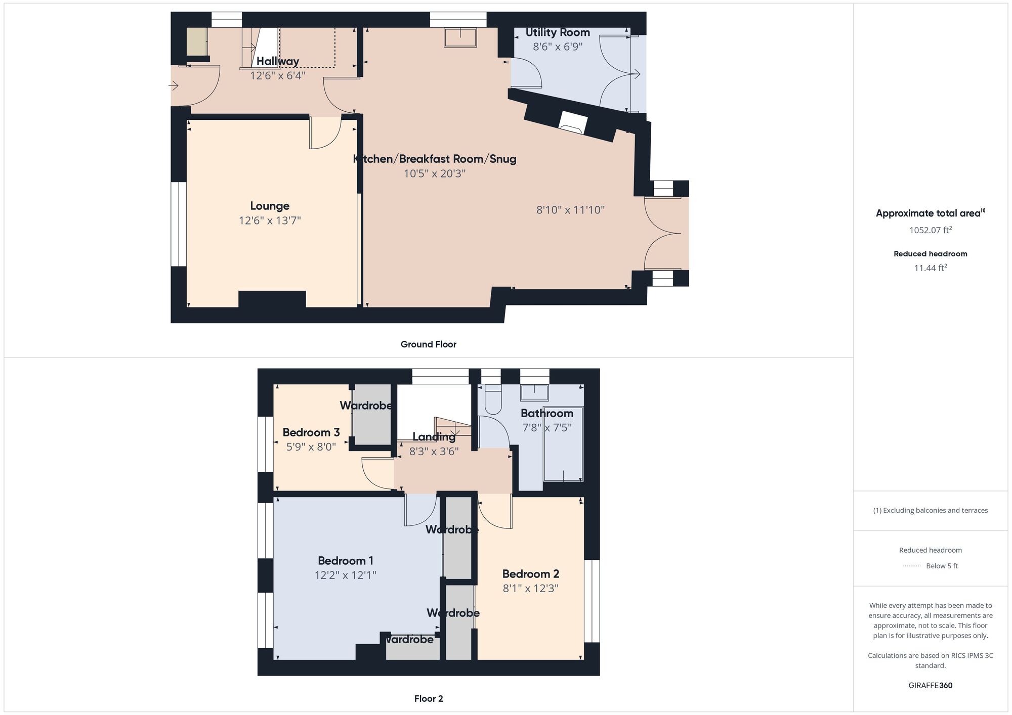 Floorplan of 3 bedroom Semi Detached House for sale, Johnston Avenue, Hebburn, Tyne and Wear, NE31
