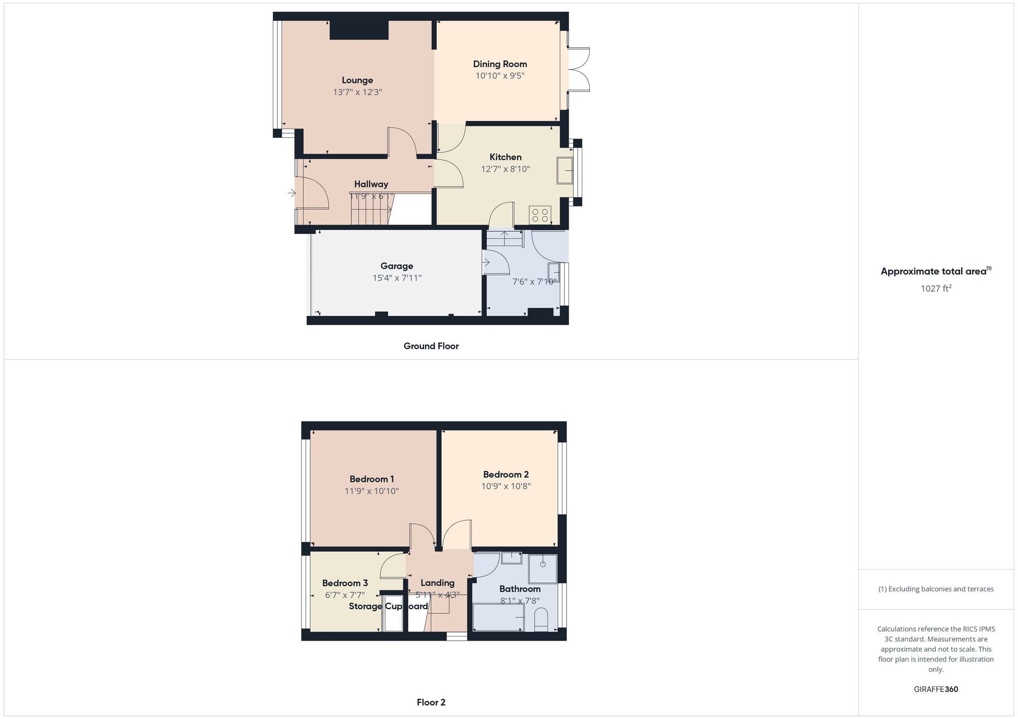 Floorplan of 3 bedroom Semi Detached House for sale, Sunningdale Close, Gateshead, Tyne and Wear, NE10