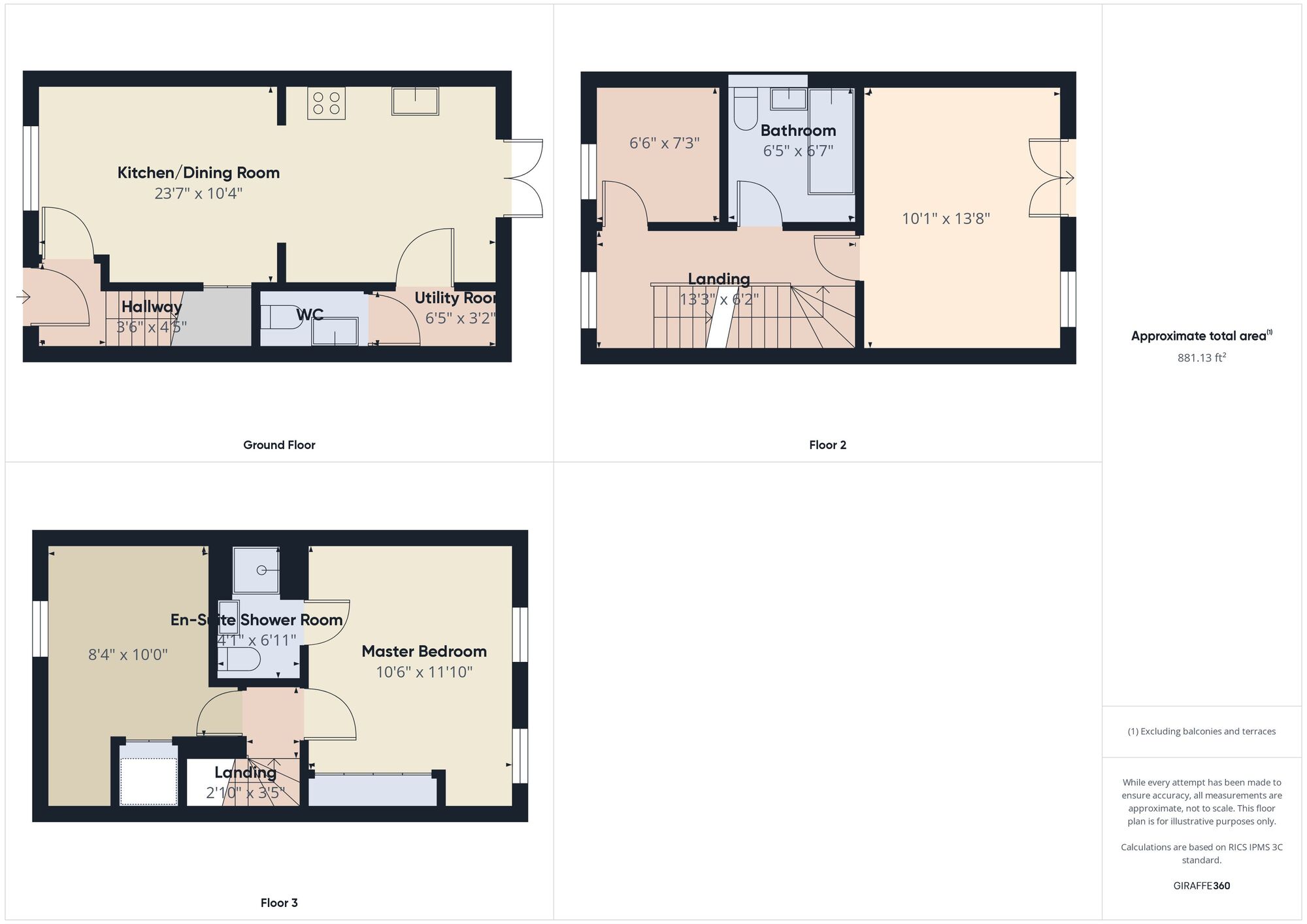 Floorplan of 3 bedroom Mid Terrace House for sale, May Close, Hebburn, Tyne and Wear, NE31