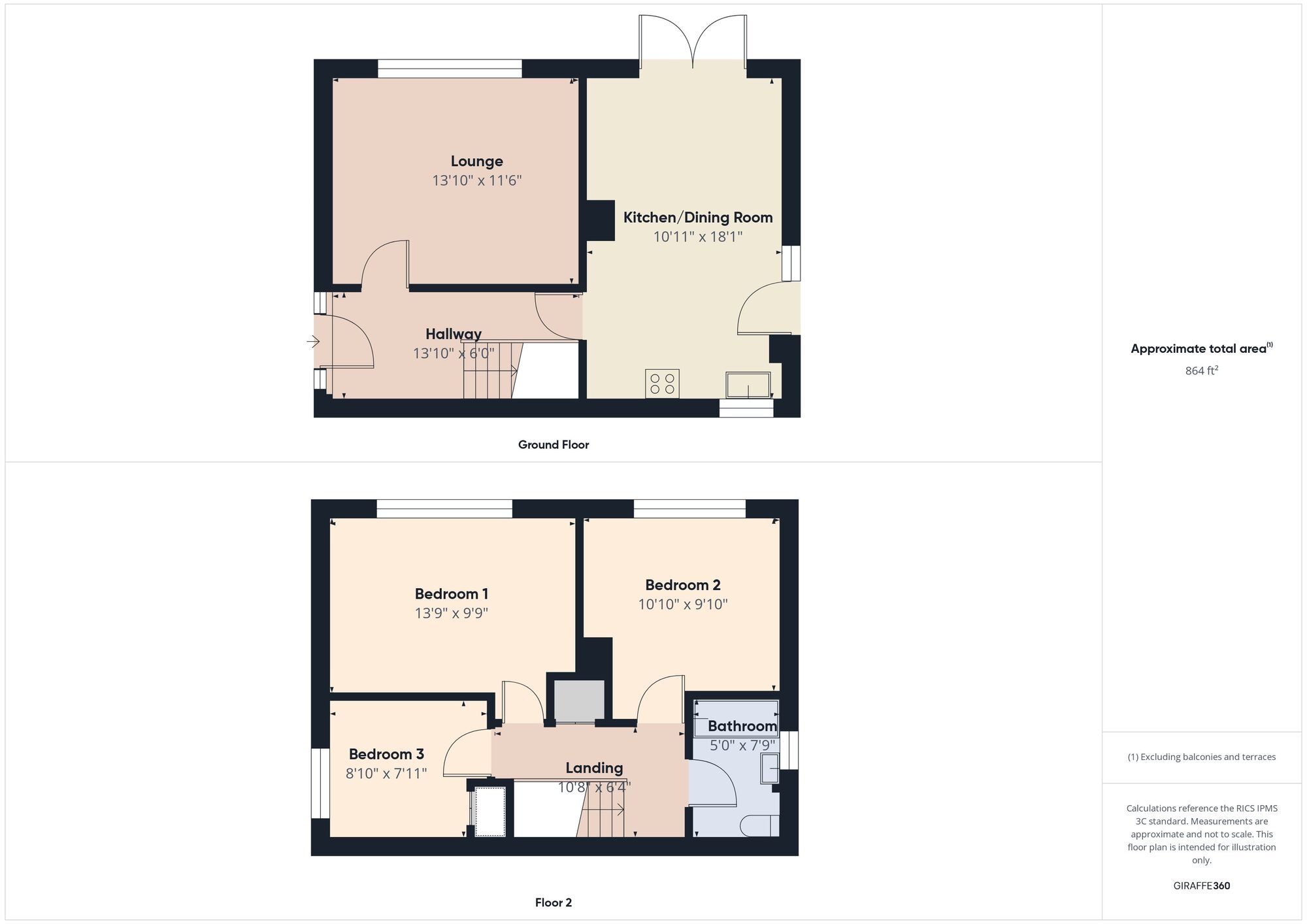 Floorplan of 3 bedroom Semi Detached House for sale, Kelly Road, Hebburn, Tyne and Wear, NE31