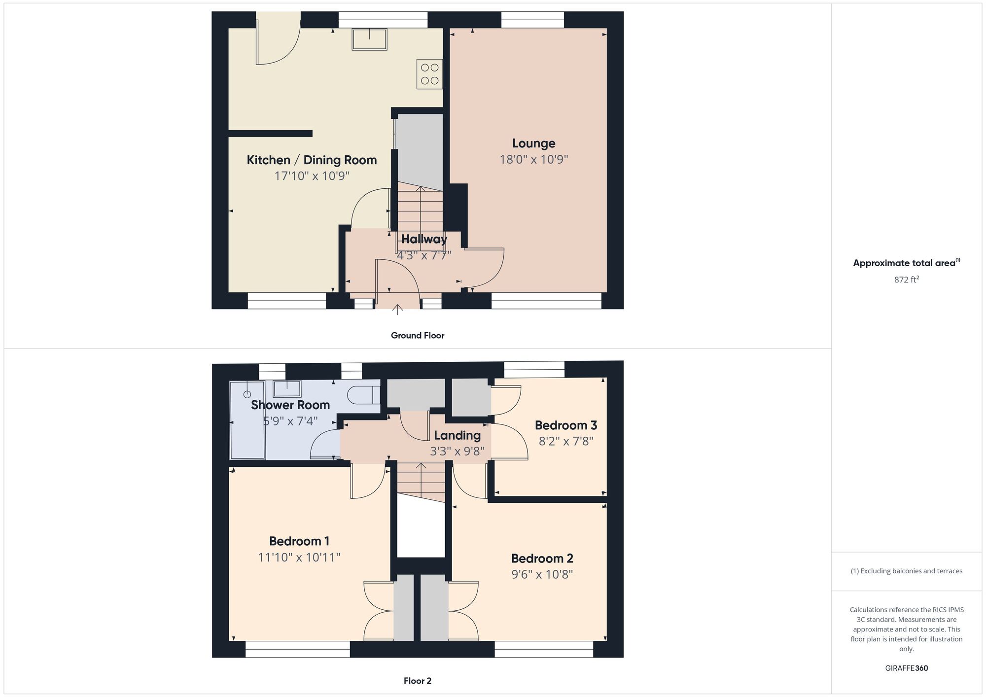 Floorplan of 3 bedroom Semi Detached House for sale, Lilac Walk, Hebburn, Tyne and Wear, NE31