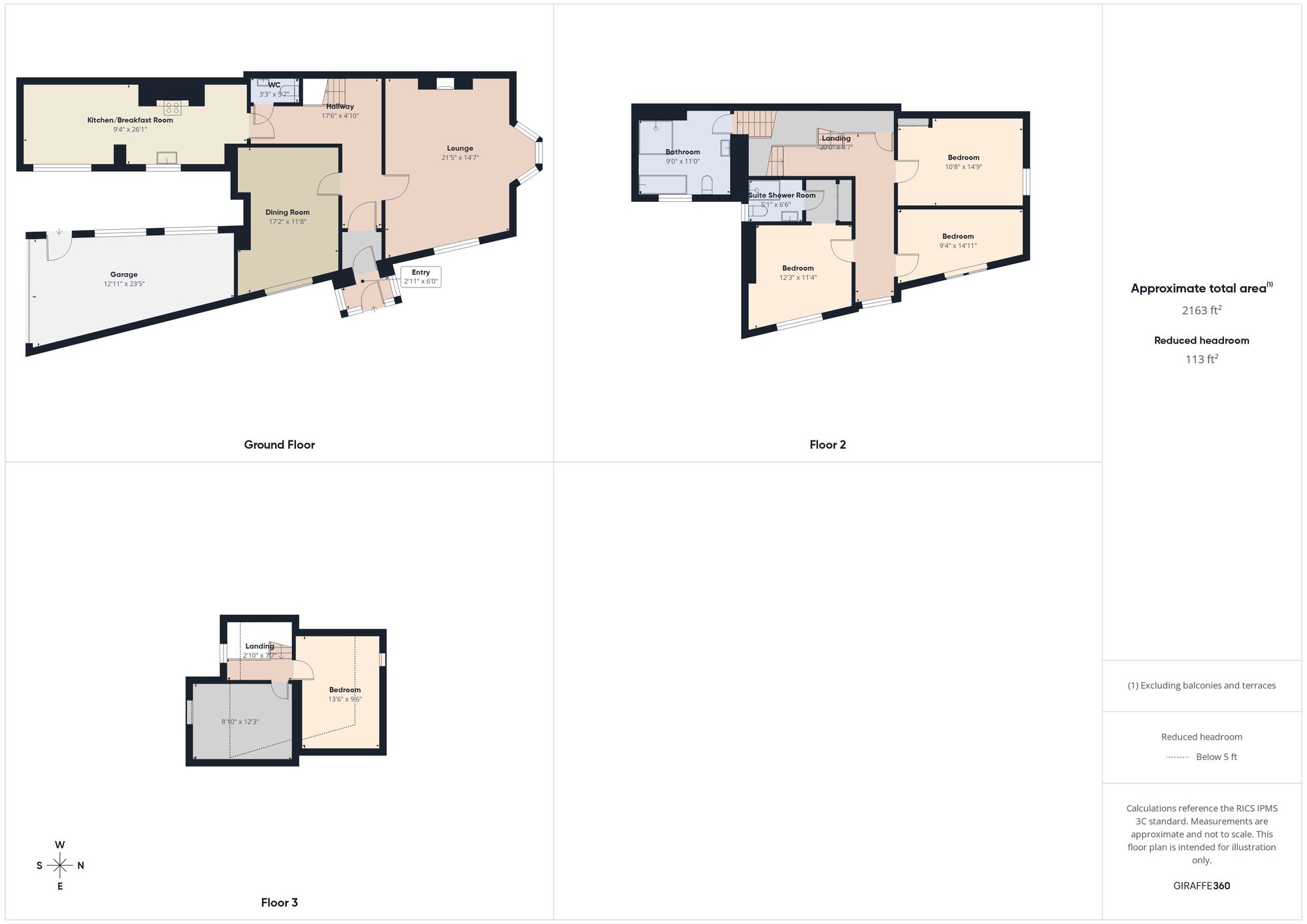 Floorplan of 5 bedroom End Terrace House for sale, Park Road, Hebburn, Tyne and Wear, NE31