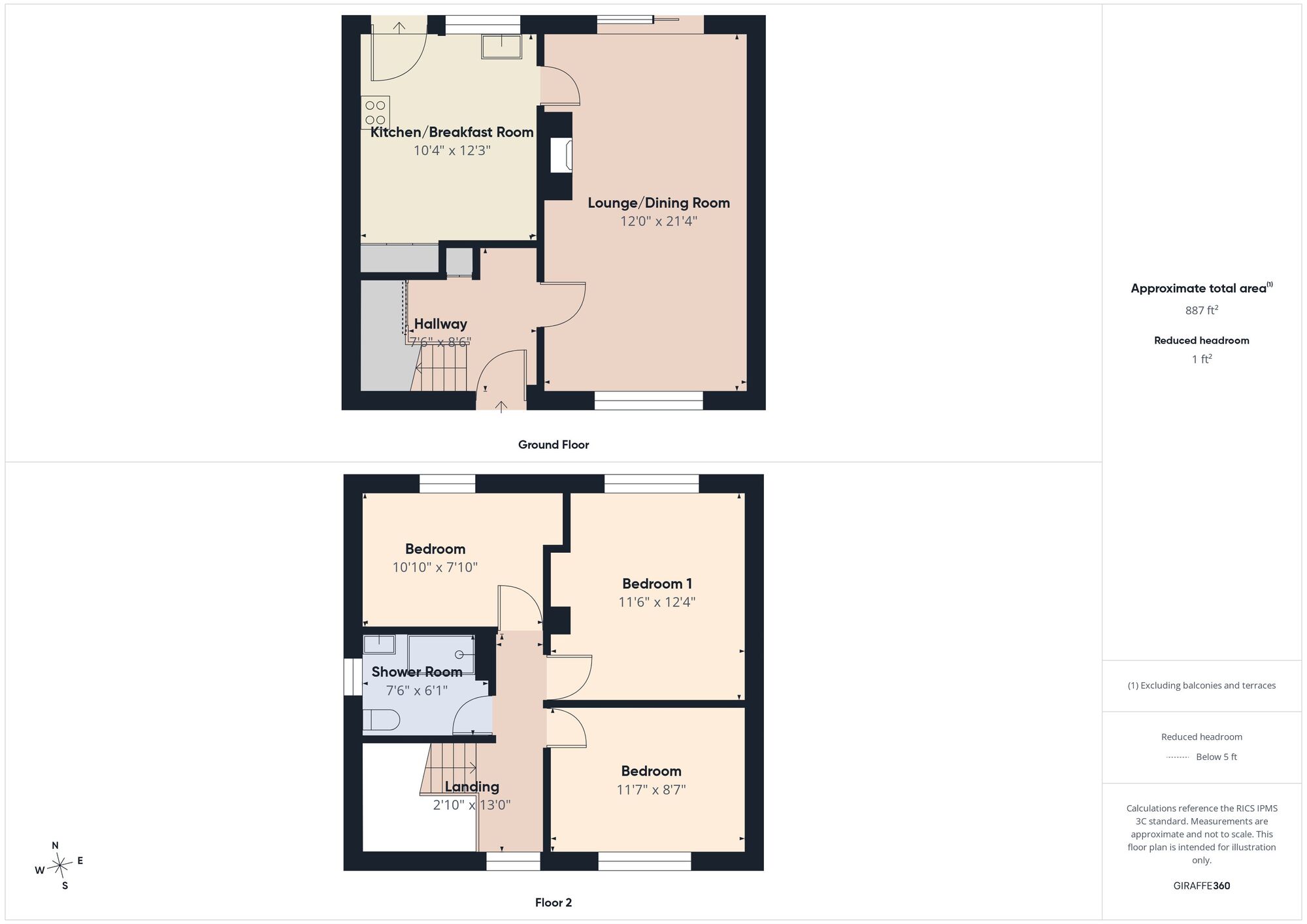 Floorplan of 3 bedroom Semi Detached House for sale, Queens Crescent, Hebburn, Tyne and Wear, NE31