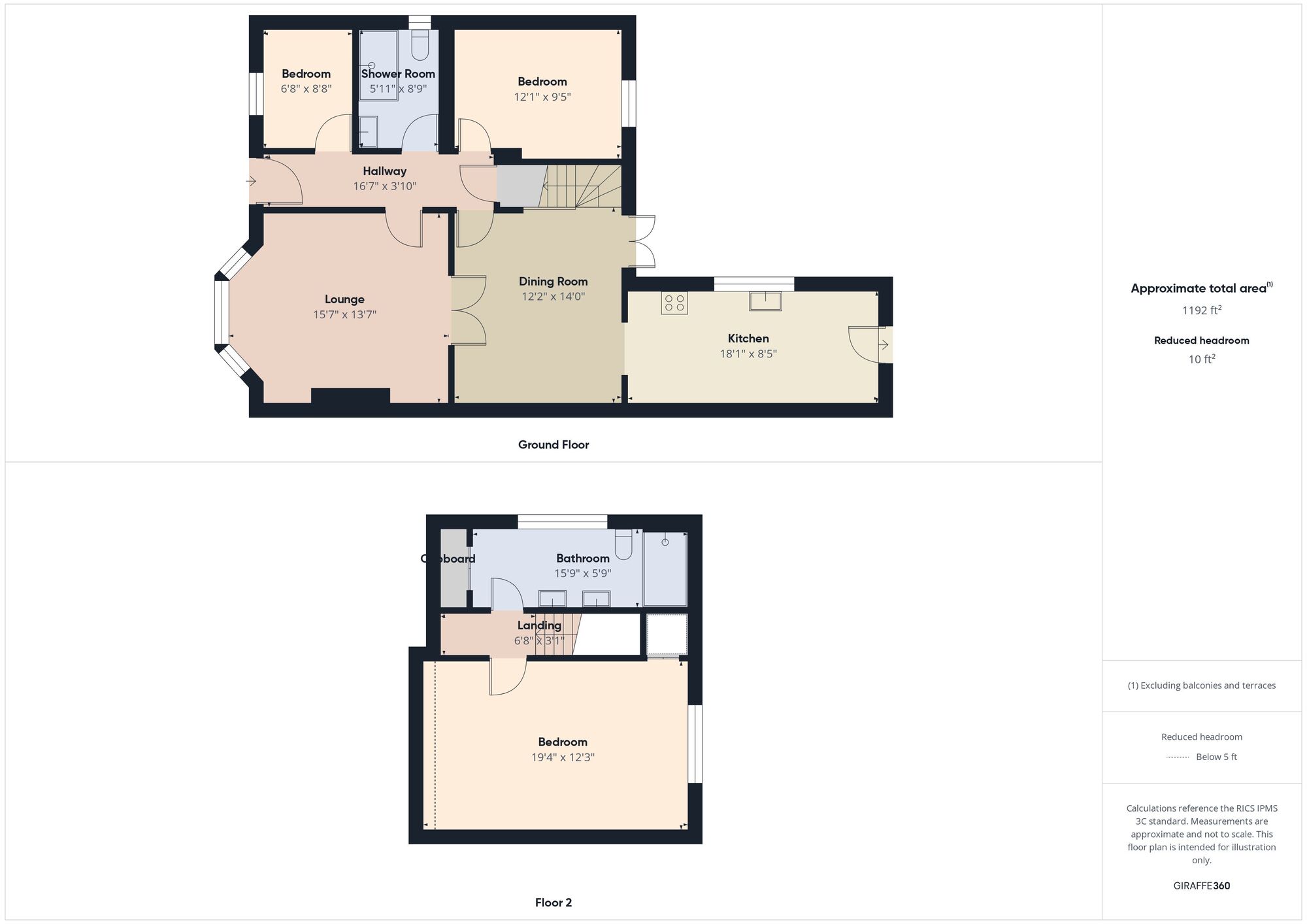 Floorplan of 3 bedroom Semi Detached Bungalow for sale, Coquet Street, Jarrow, Tyne and Wear, NE32