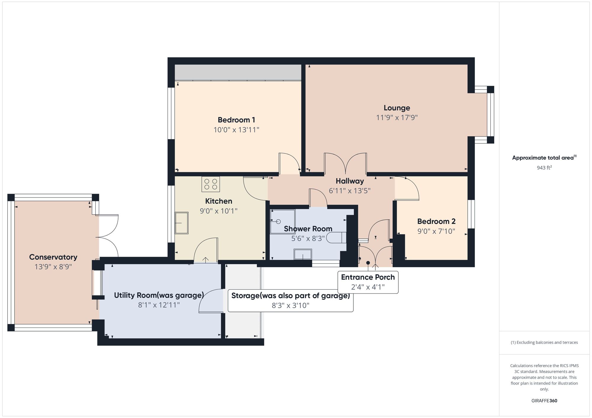 Floorplan of 2 bedroom Semi Detached Bungalow for sale, Bede Burn View, Jarrow, Tyne and Wear, NE32
