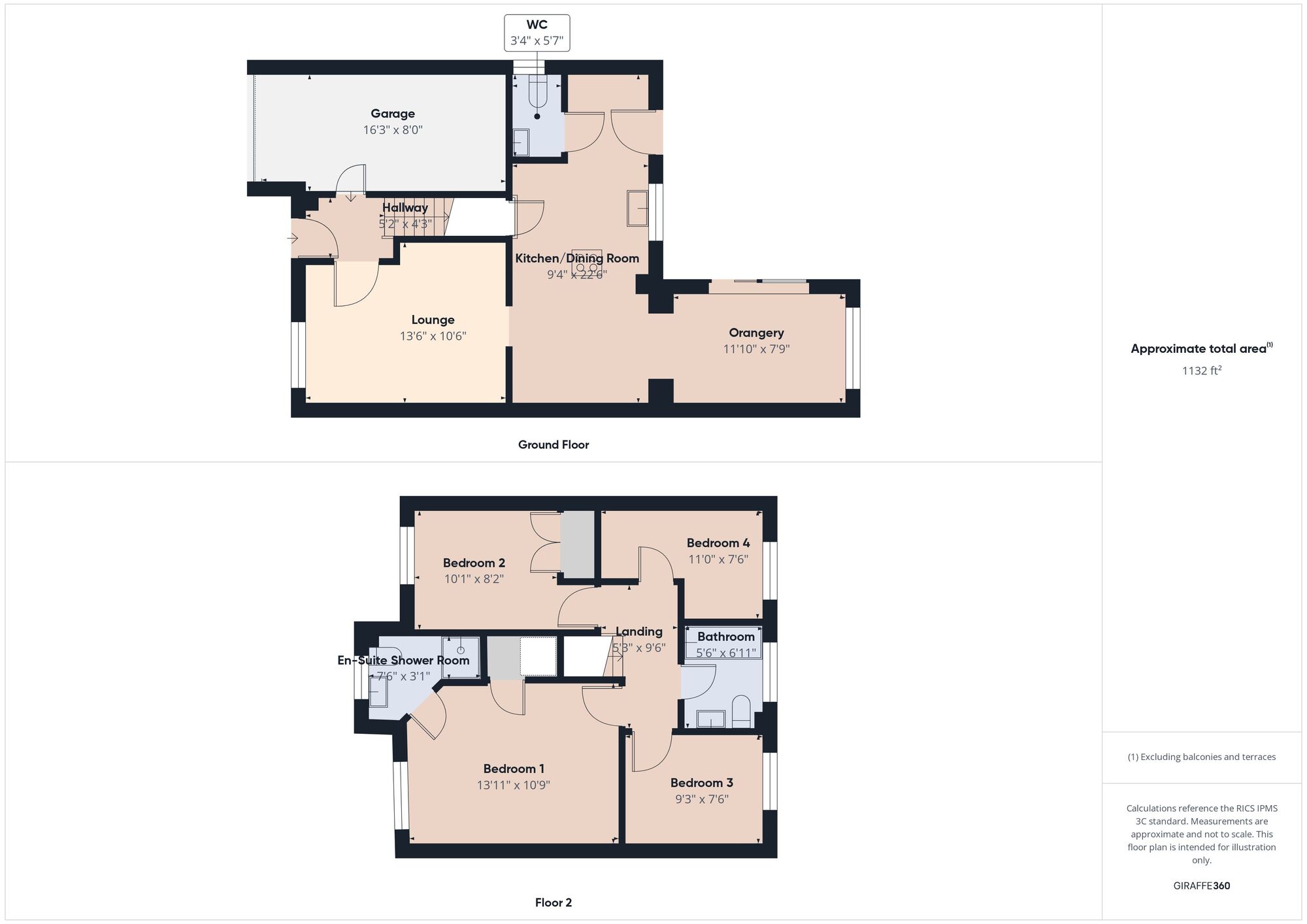 Floorplan of 4 bedroom Detached House for sale, Kenmore Close, Wardley, Tyne and Wear, NE10