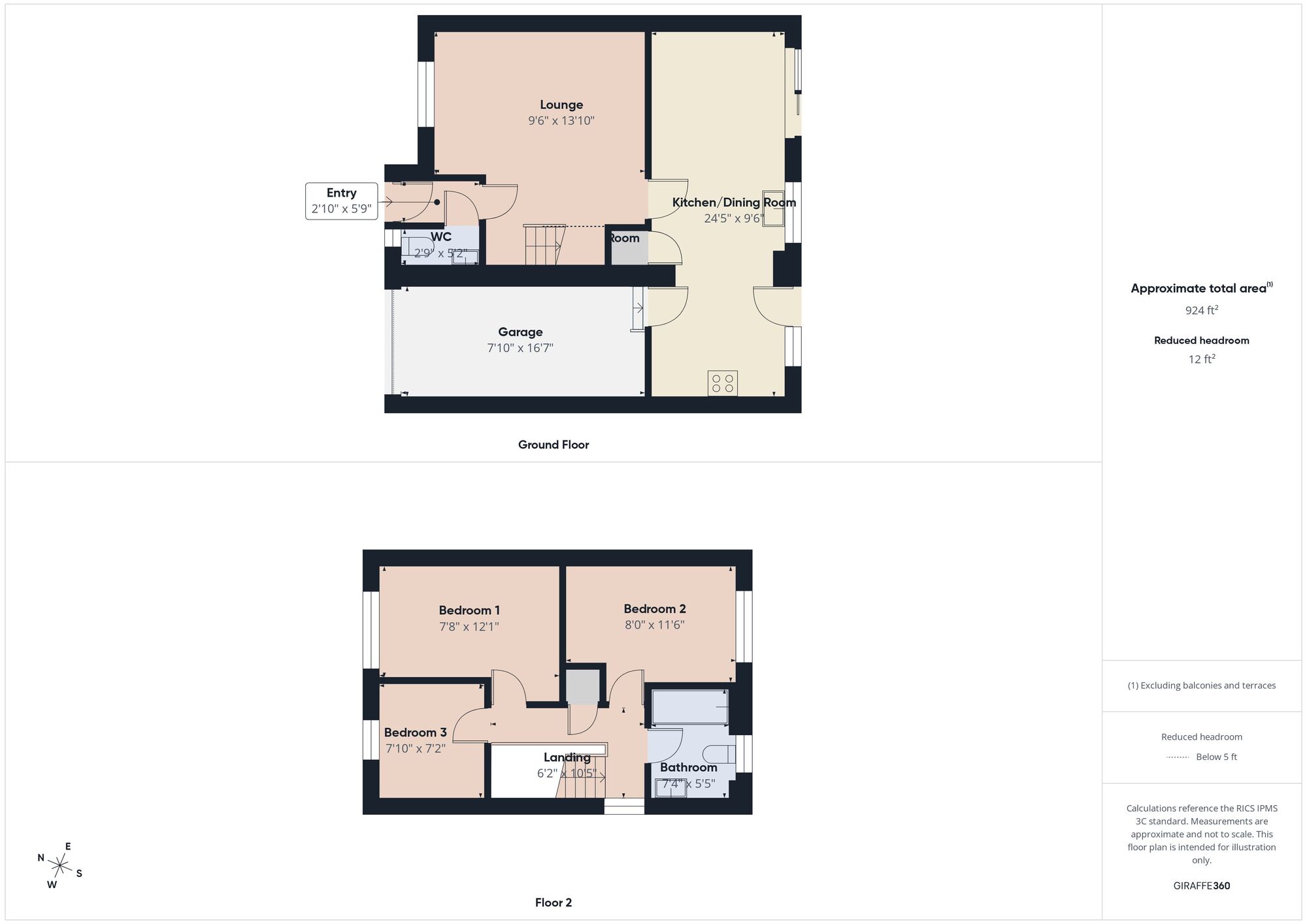 Floorplan of 3 bedroom Semi Detached House for sale, The Cornfields, Hebburn, Tyne and Wear, NE31