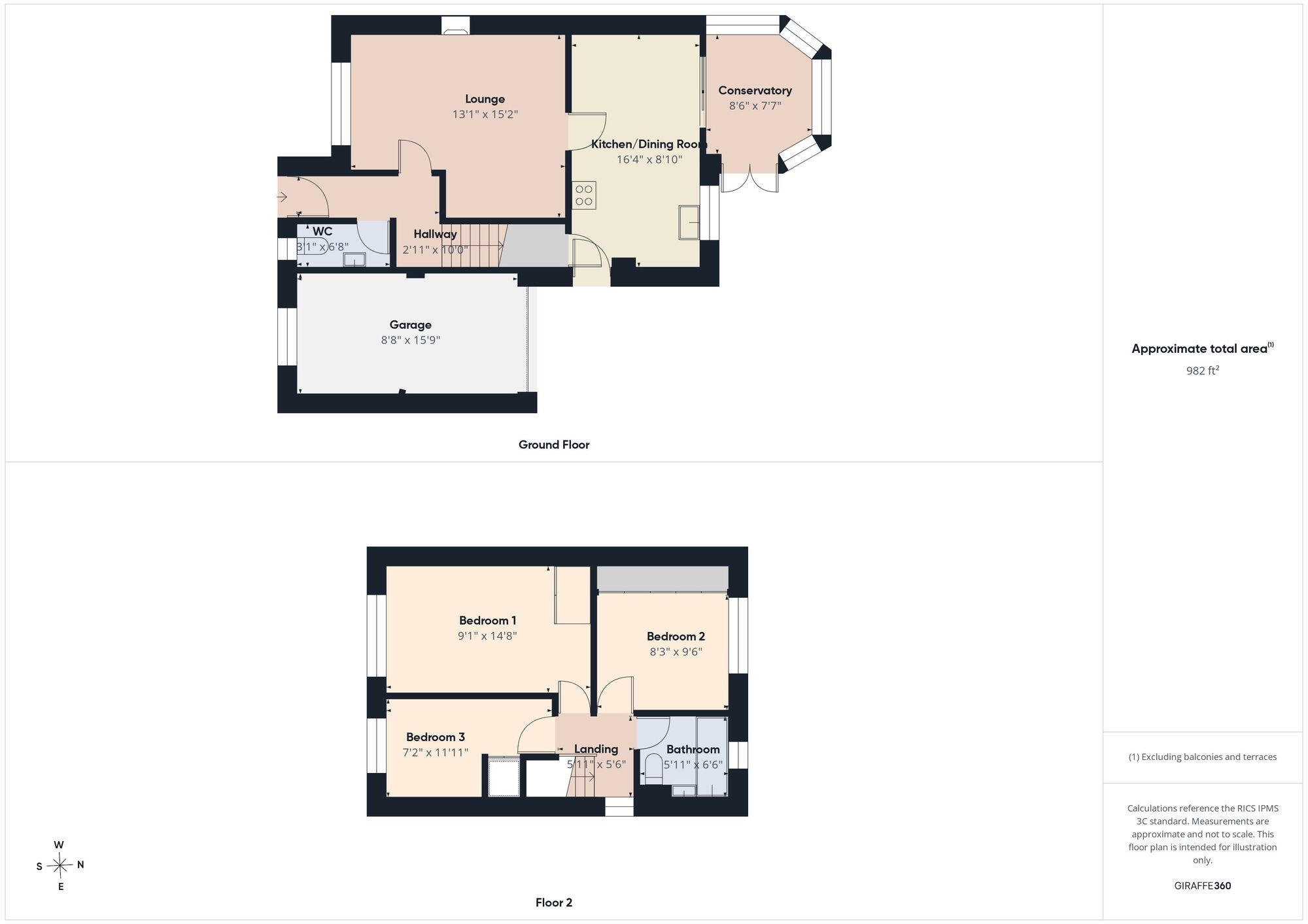 Floorplan of 3 bedroom Detached House for sale, Seaton Close, Wardley, Tyne and Wear, NE10