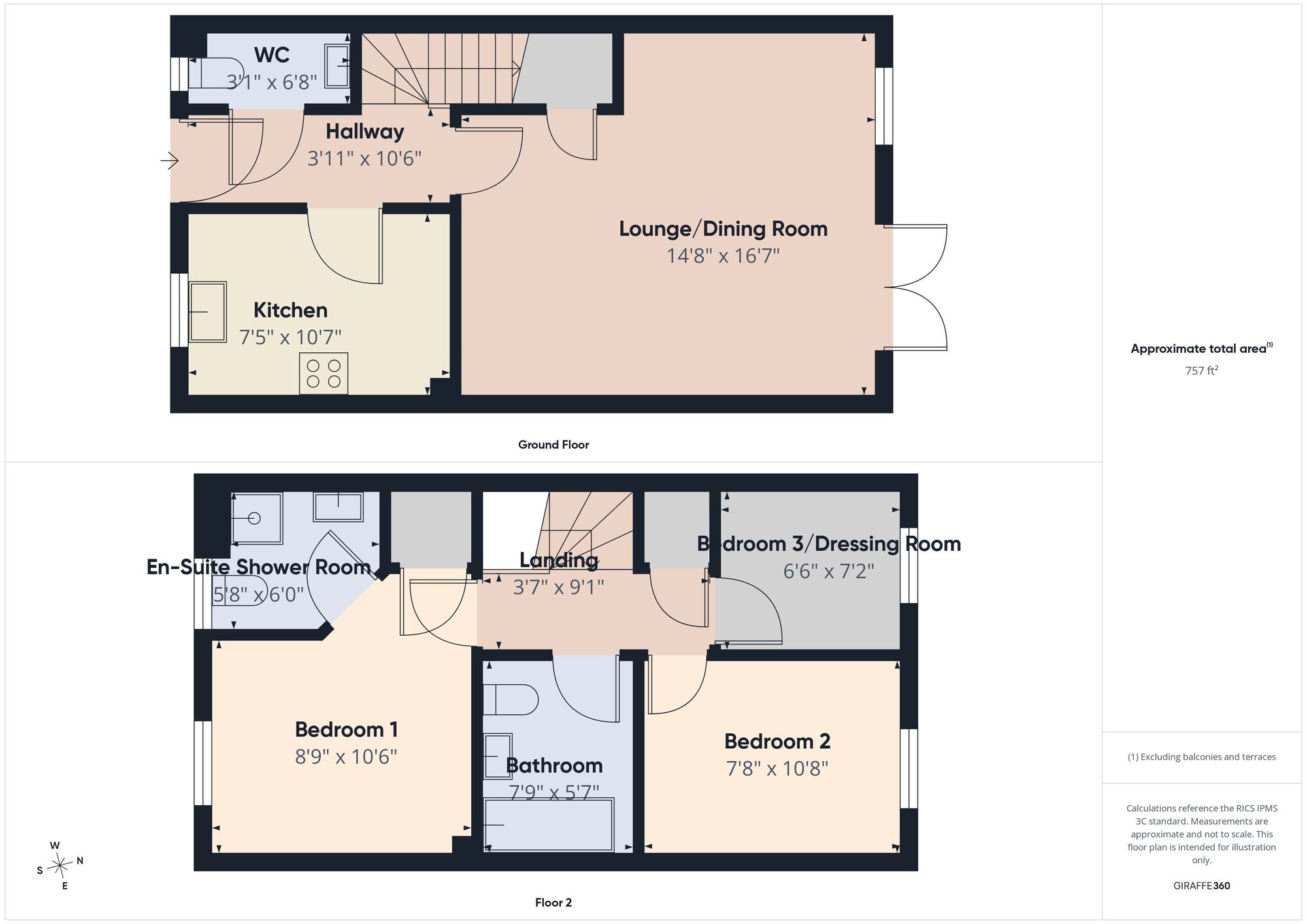 Floorplan of 3 bedroom Semi Detached House for sale, Swift Grove, Hebburn, Tyne and Wear, NE31