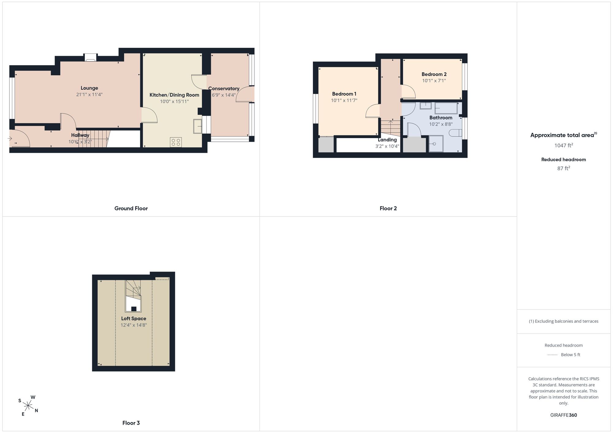 Floorplan of 2 bedroom Mid Terrace House for sale, Westcott Road, South Shields, Tyne and Wear, NE34