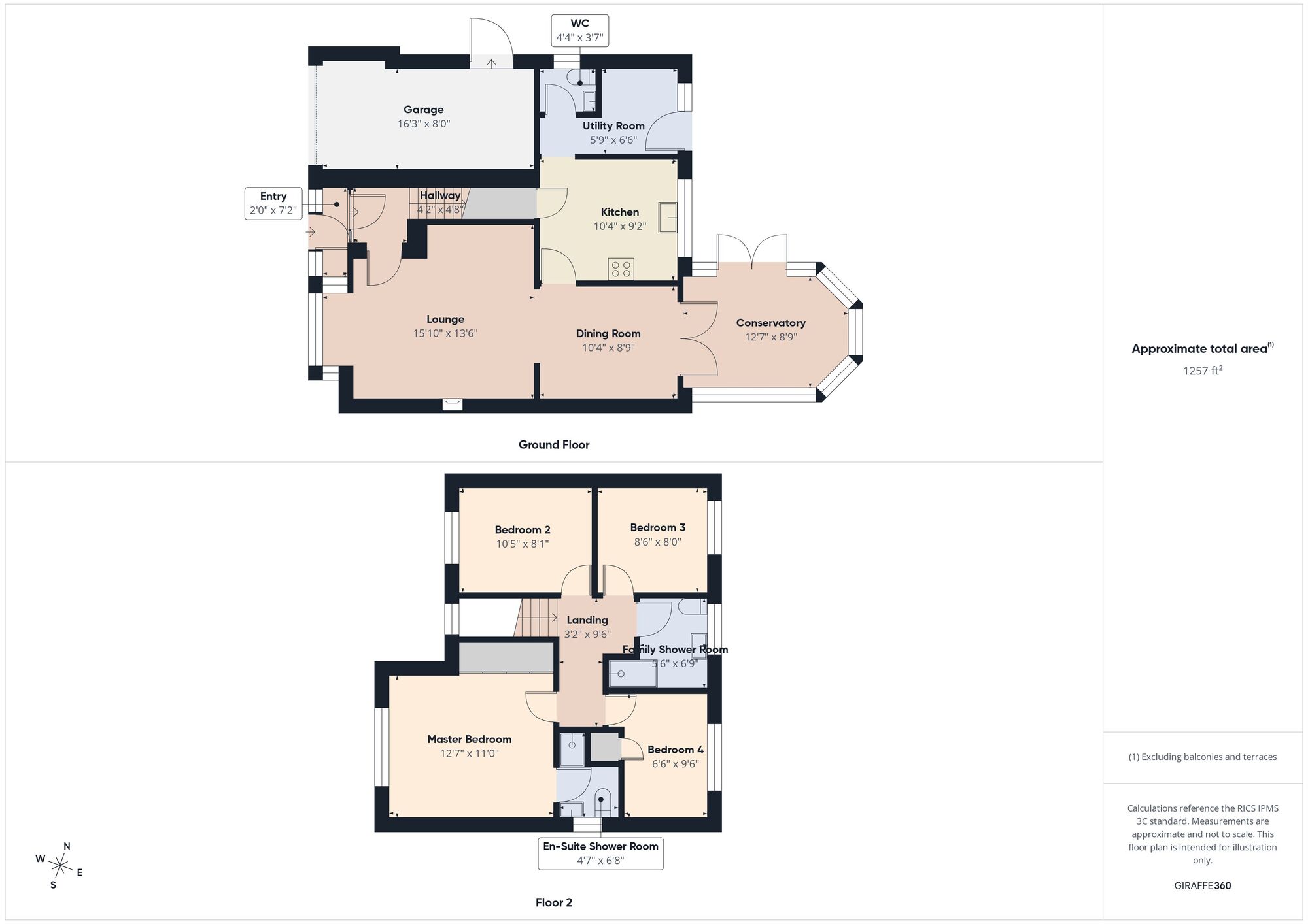 Floorplan of 4 bedroom Detached House for sale, Sullivan Walk, Hebburn, Tyne and Wear, NE31