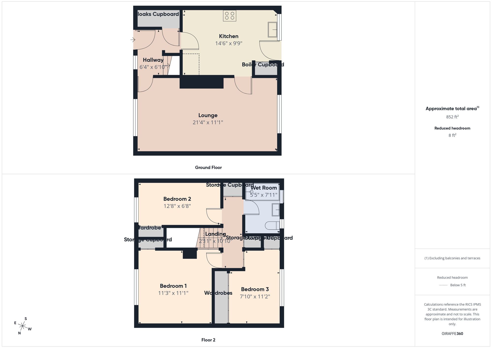 Floorplan of 3 bedroom Semi Detached House for sale, Finchale Road, Hebburn, Tyne and Wear, NE31