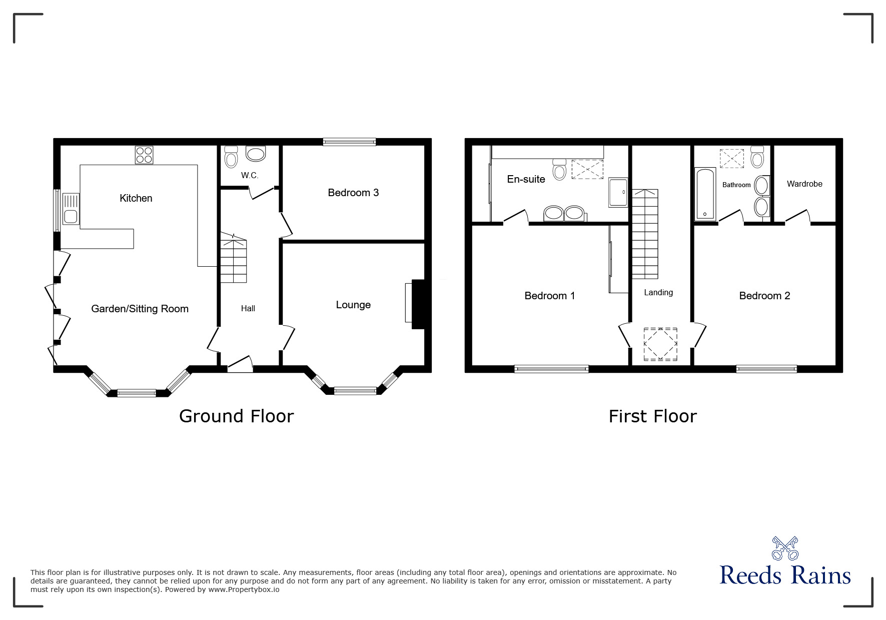 Floorplan of 3 bedroom Detached House for sale, Sandhurst Road, Mile End, Cheshire, SK2