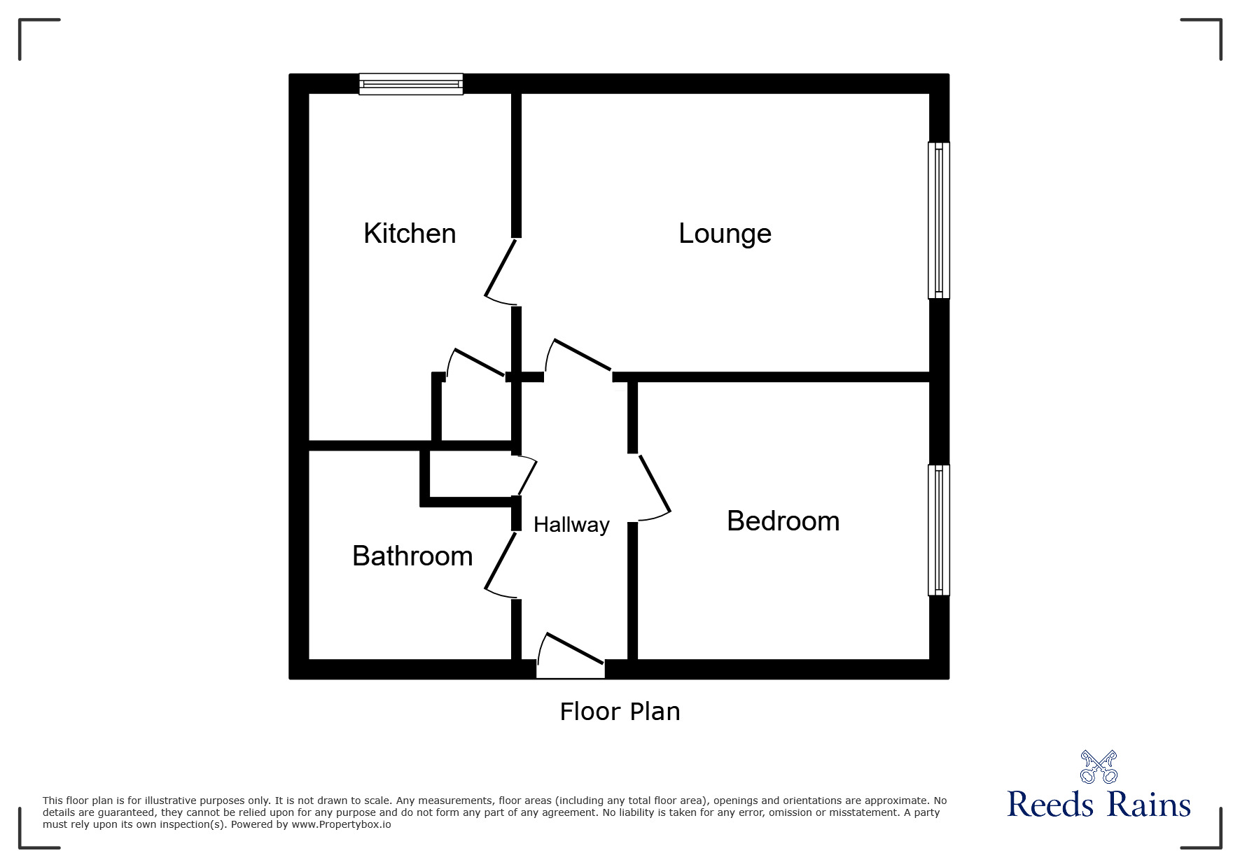 Floorplan of 1 bedroom  Flat for sale, Chatsworth Court, 35 Devonshire Park Road, Stockport, SK2