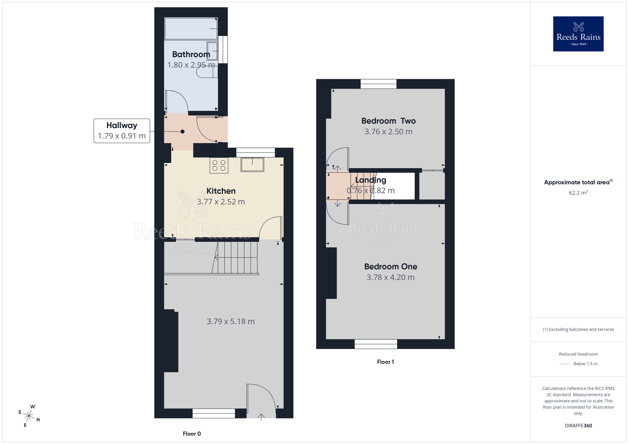 Floorplan of 2 bedroom Mid Terrace House for sale, Napier Street, Hazel Grove, Cheshire, SK7